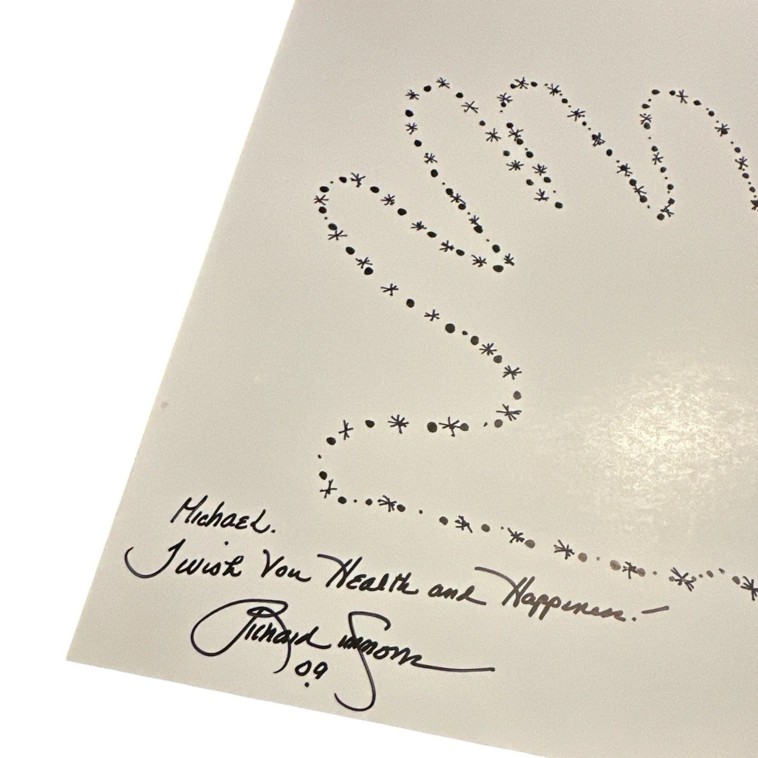 Richard Simmons — Richard Simmons Signed Autograph Hand Tracing Artwork! Fitness Guru Legend RARE!, изображение 2