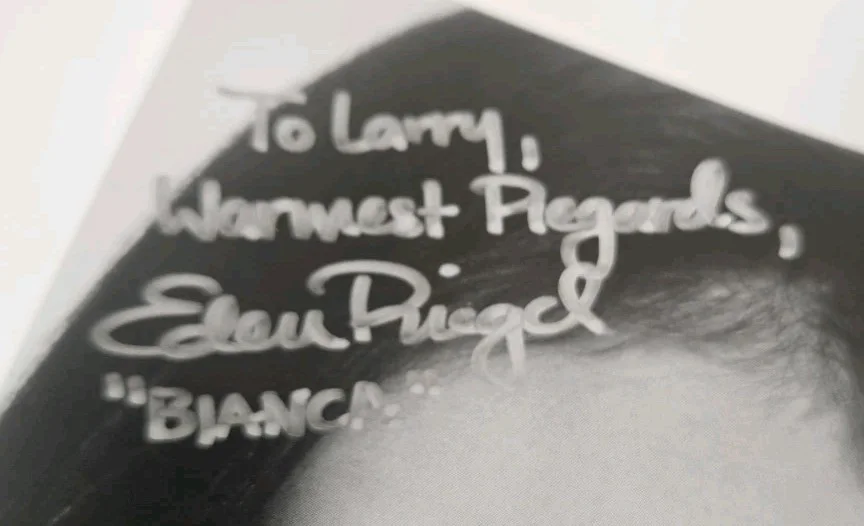 Eden Riegel — Eden Riegel signed vintage 8x10 photo AND letter, Bianca on "All My Children", изображение 2