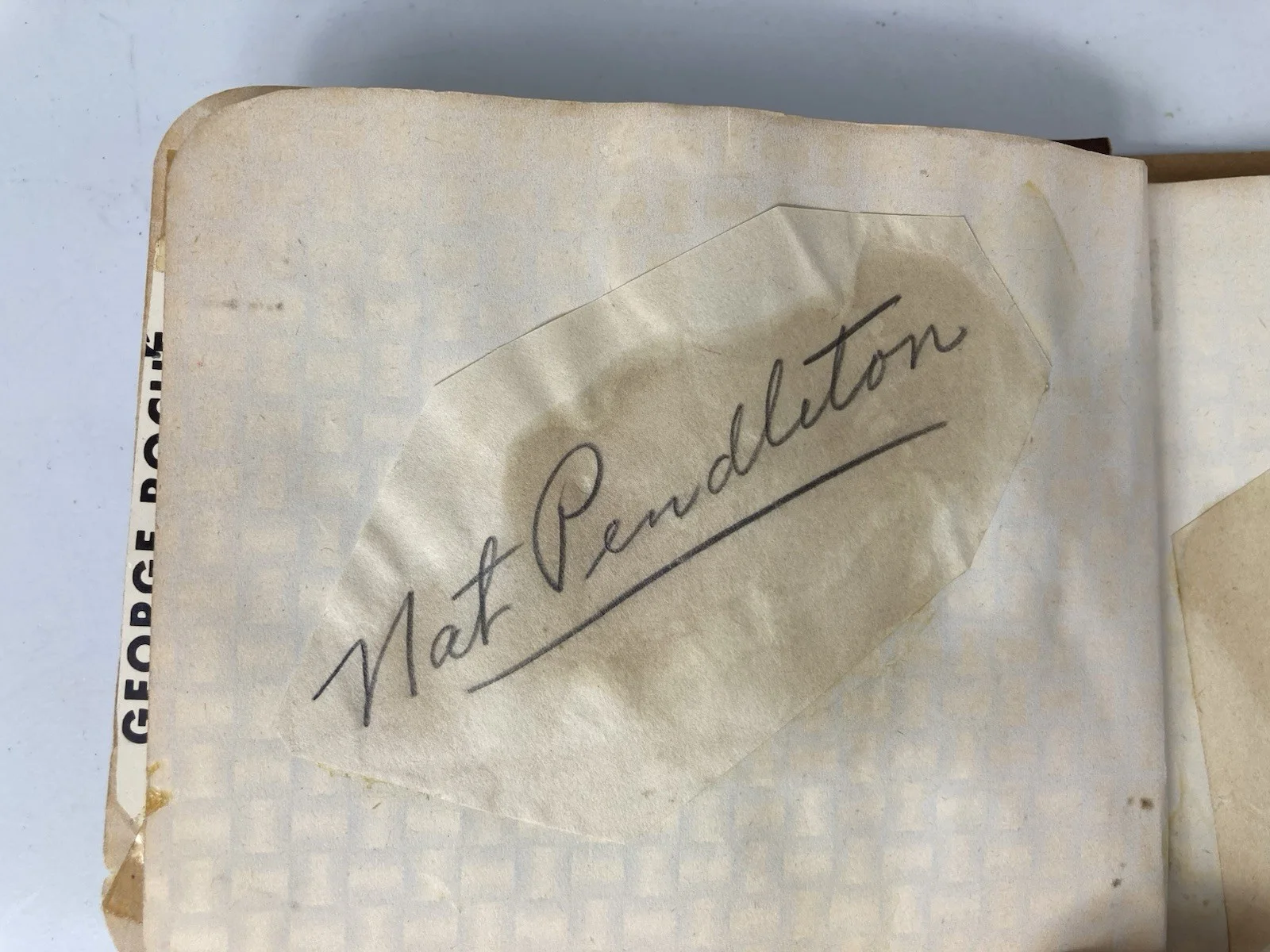 Actor Singer Autograph Lot Book Nat Pendleton Merry Macs Mills Brothers 15 Autos, image 5