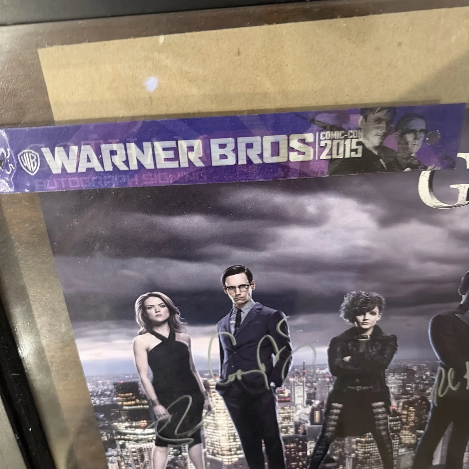 Gotham Tv Show Season 2 Autographed Framed 10x18 Poster, image 2