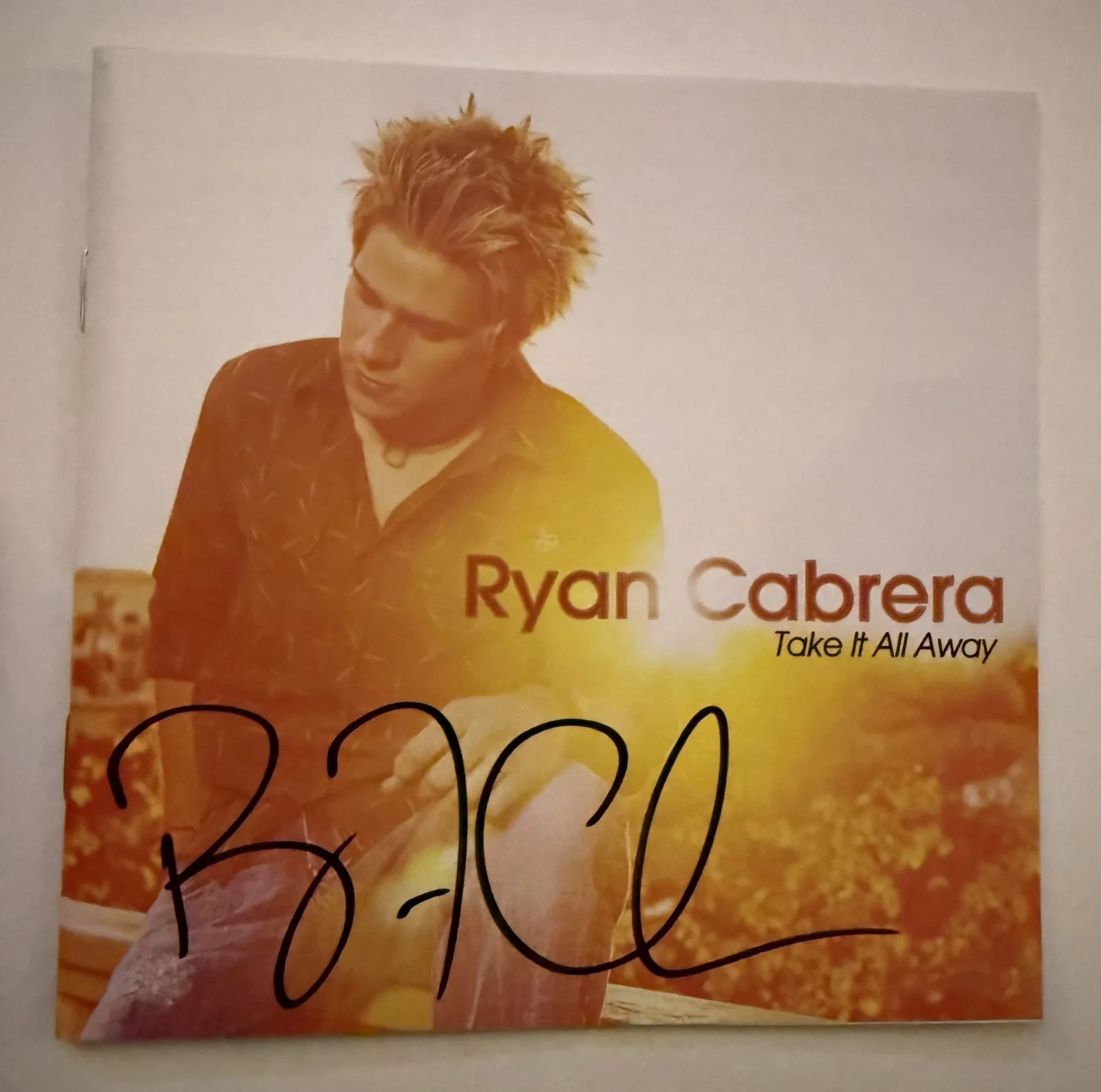 RYAN CABRERA SIGNED TAKE IT ALL AWAY Cd With Two Signed Covers & One Extra Lot, image 2