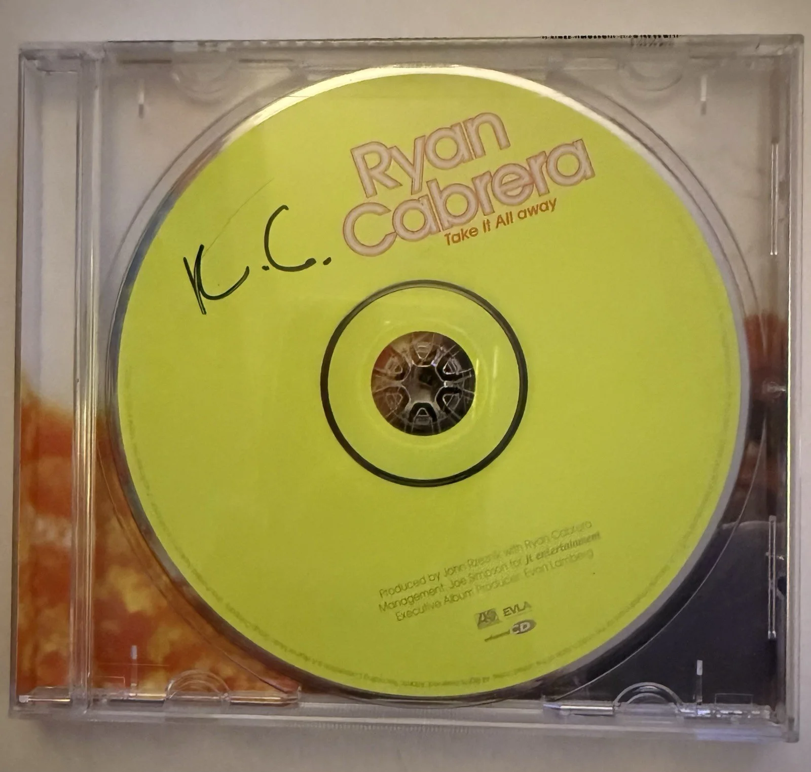 RYAN CABRERA SIGNED TAKE IT ALL AWAY Cd With Two Signed Covers & One Extra Lot, image 4