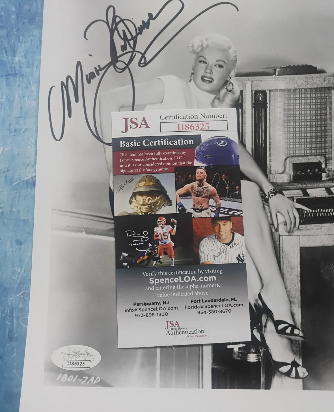 Mamie Van Doren Hand Signed JSA COA 8x10 Photo NO US TARIFFS, image 4