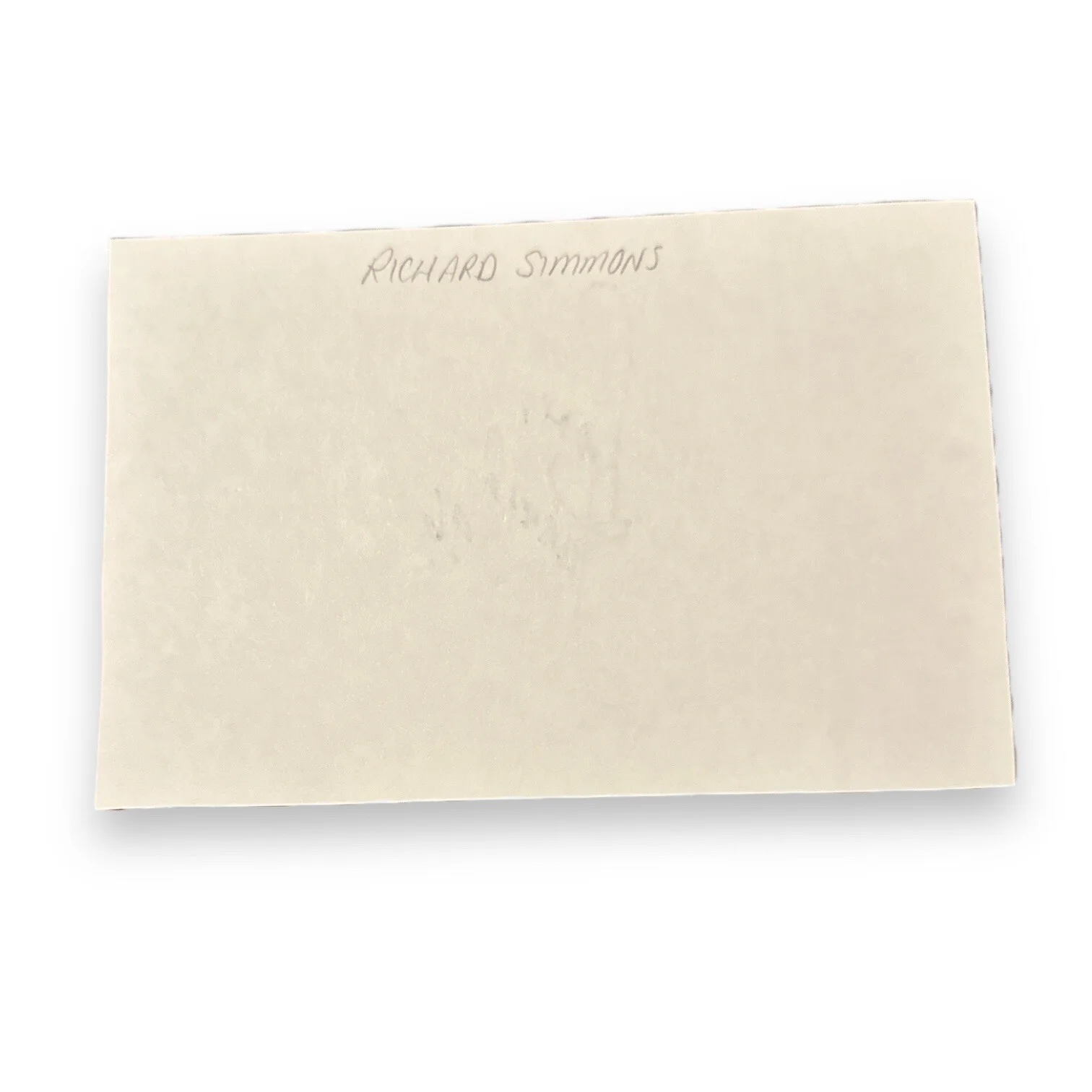 Richard Simmons (d. 2024) Signed Autograph 4x6 Index Card Size Page Cut!, изображение 2