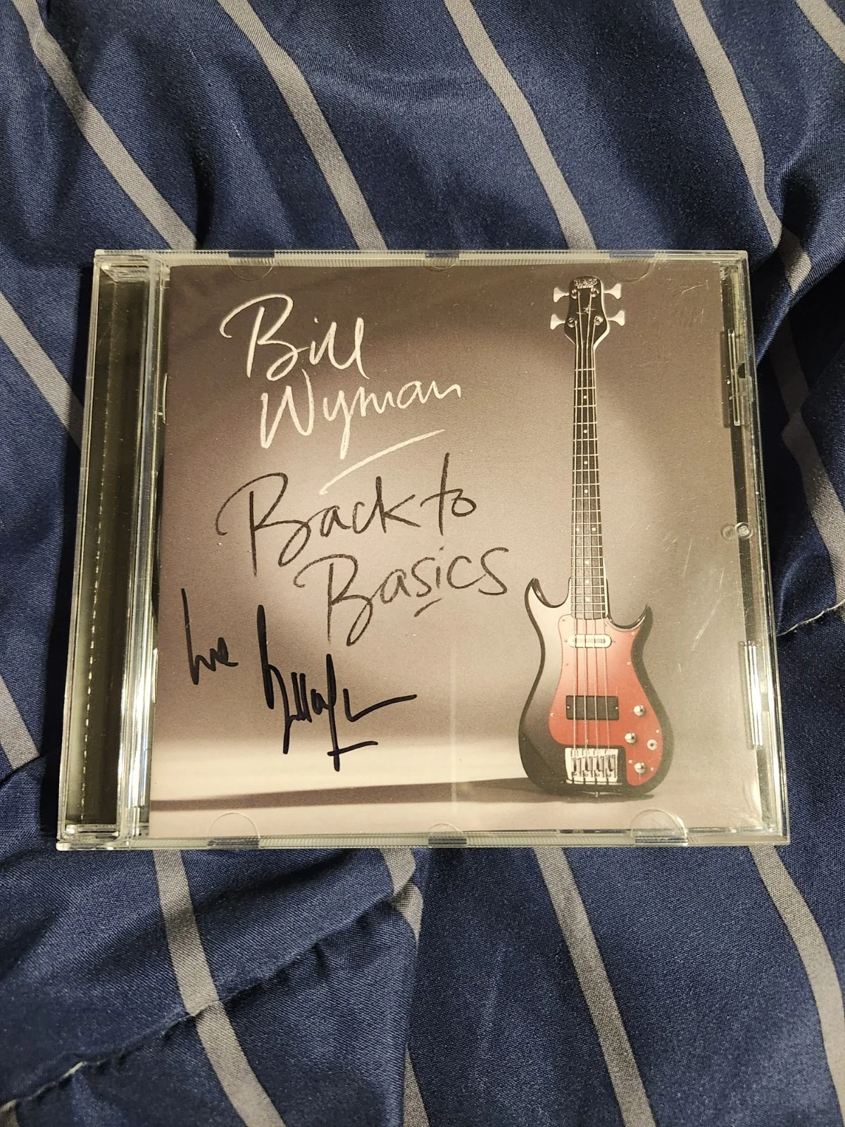 Bill Wyman Back To Basics Signed Autograph CD Booklet Psa Jsa Guranteed, image 2