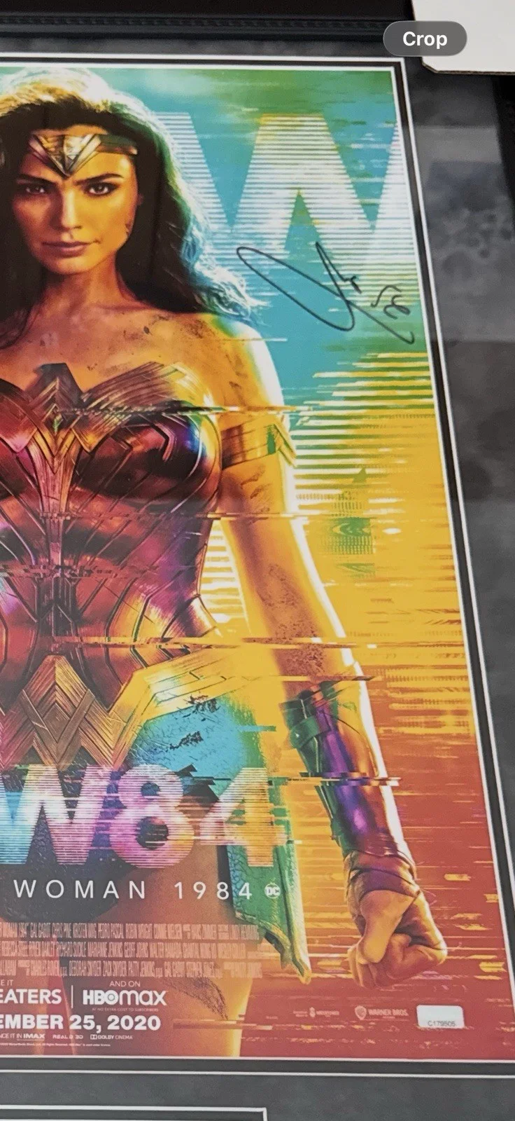 Gal Gadot — Gal Gadot Signed Wonder Woman 84 16x24 Poster Framed Autographed Photo, изображение 4