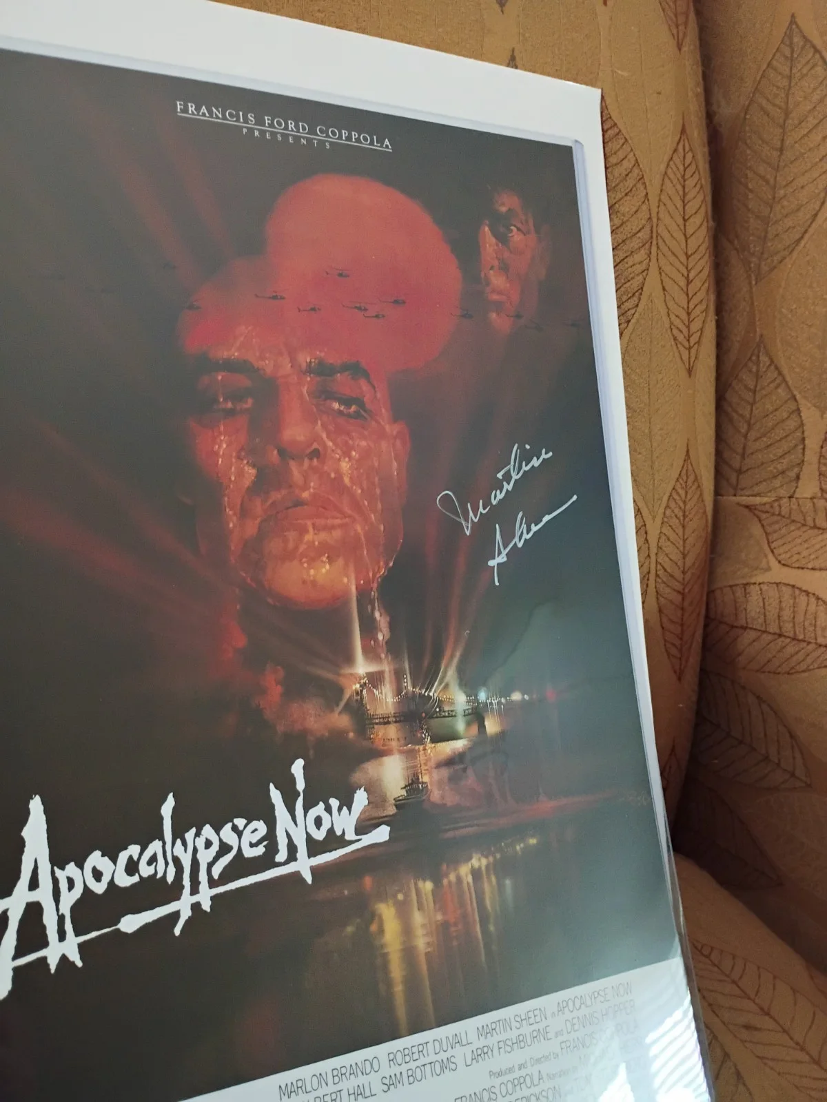 Martin Sheen — Movie Apocalypse Now Movie Poster 11x17 Autographed Martin Sheen COA, изображение 2