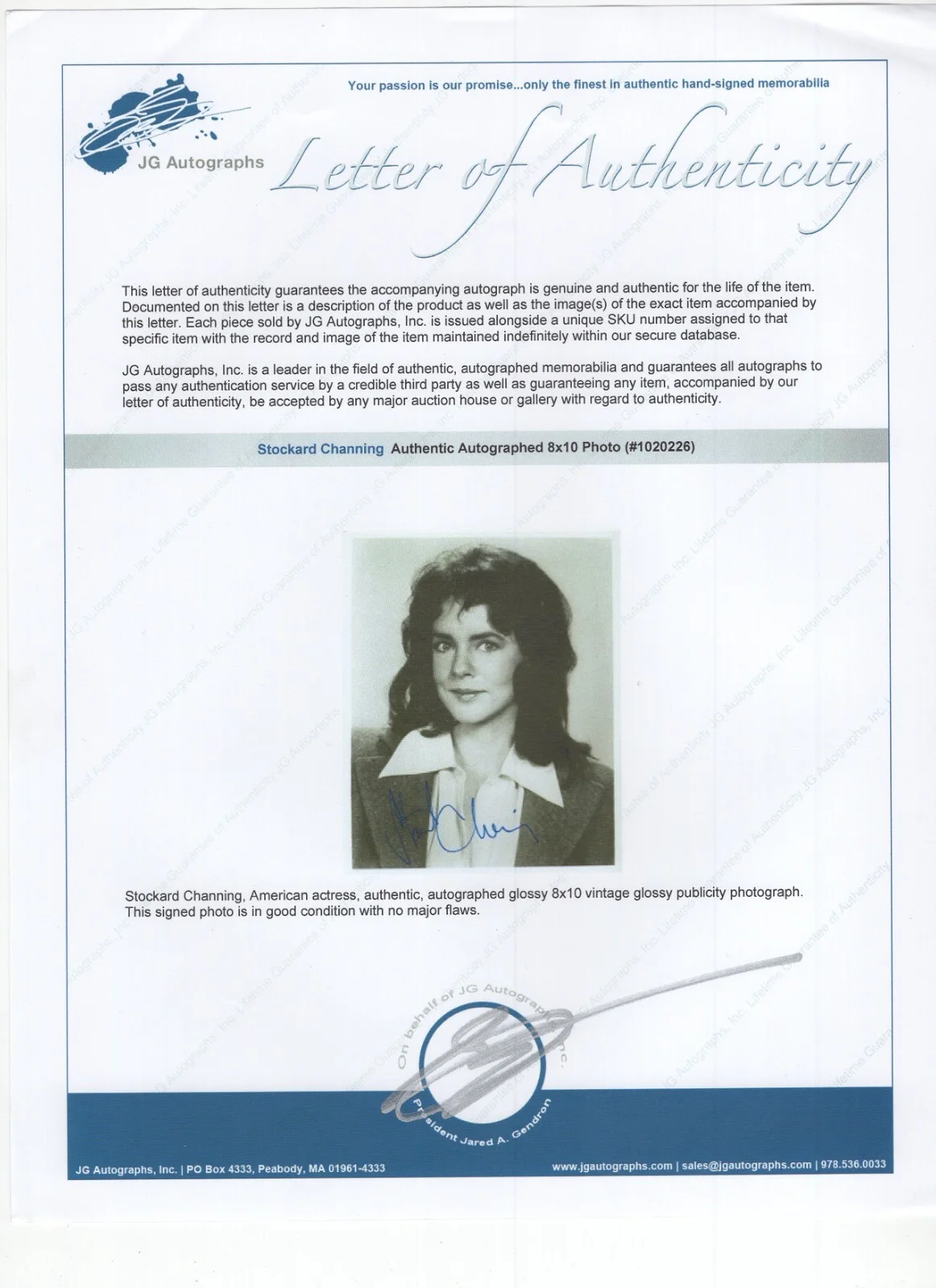 Stockard Channing Signed 8 x 10 Photo / Autographed Actress / COA, изображение 2