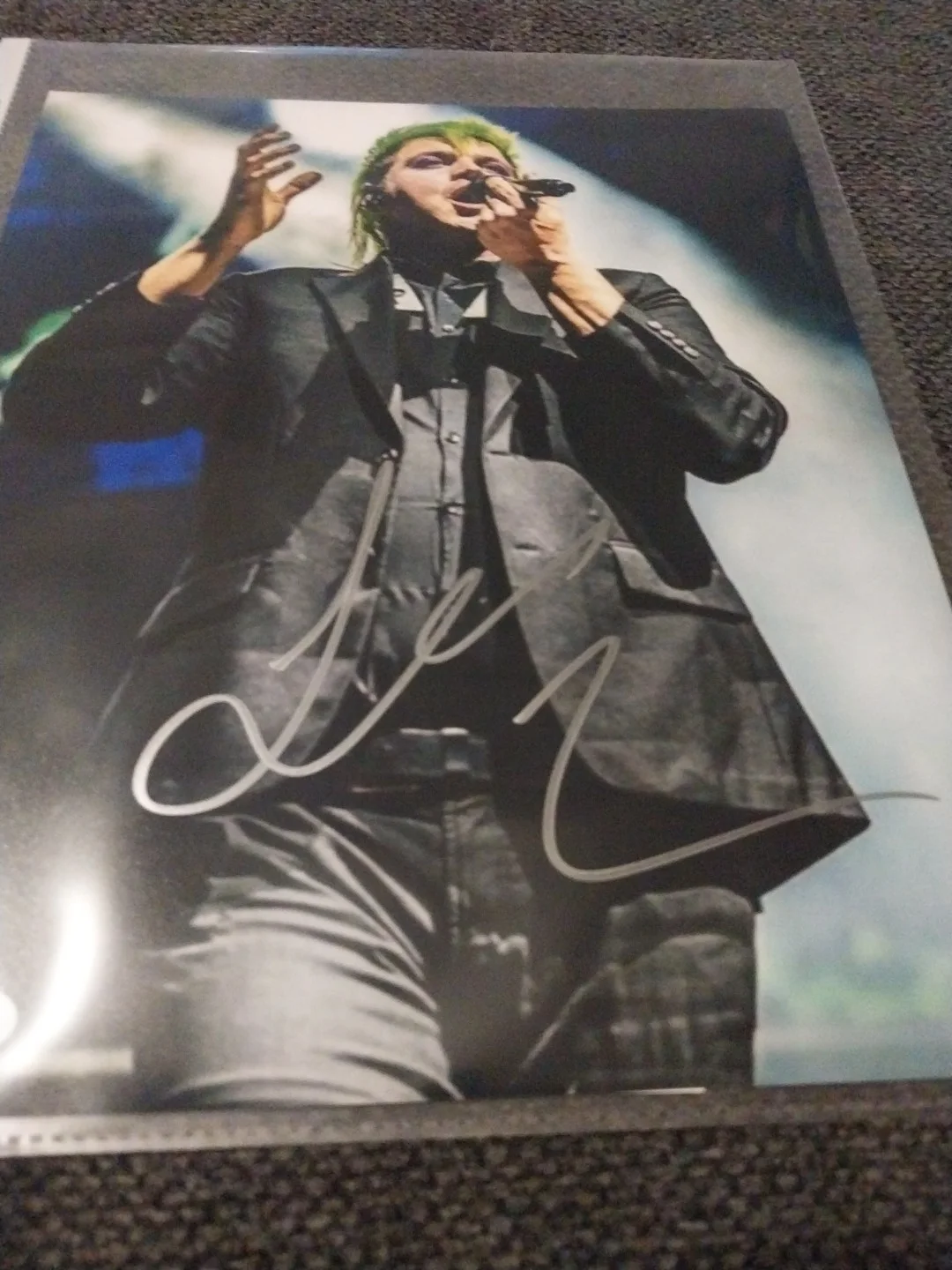 Lee Jennings Signed Funeral Portrait Lead Singer Signed 8x10 Photo JSA Certified, изображение 2