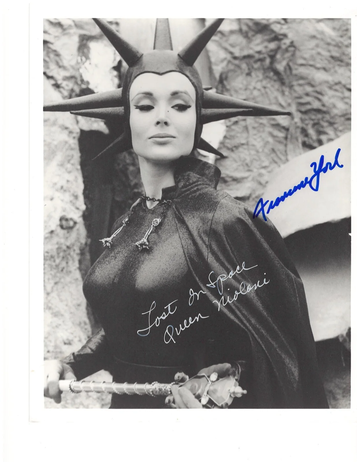 Francine York — Francine York Signed 8x10 BW Photo — Lost In Space