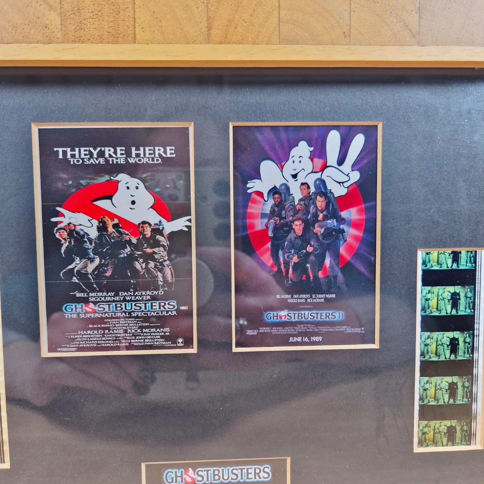 Ghostbusters 1 & 2 Collectible Movie Film Cells Strips Framed VGC, изображение 3