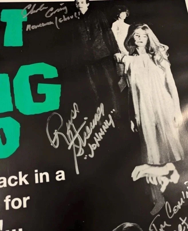 George A Romero — Night Of The Living Dead 24x36 Cast Signed X8 Poster Auto George Romero JSA COA, изображение 3