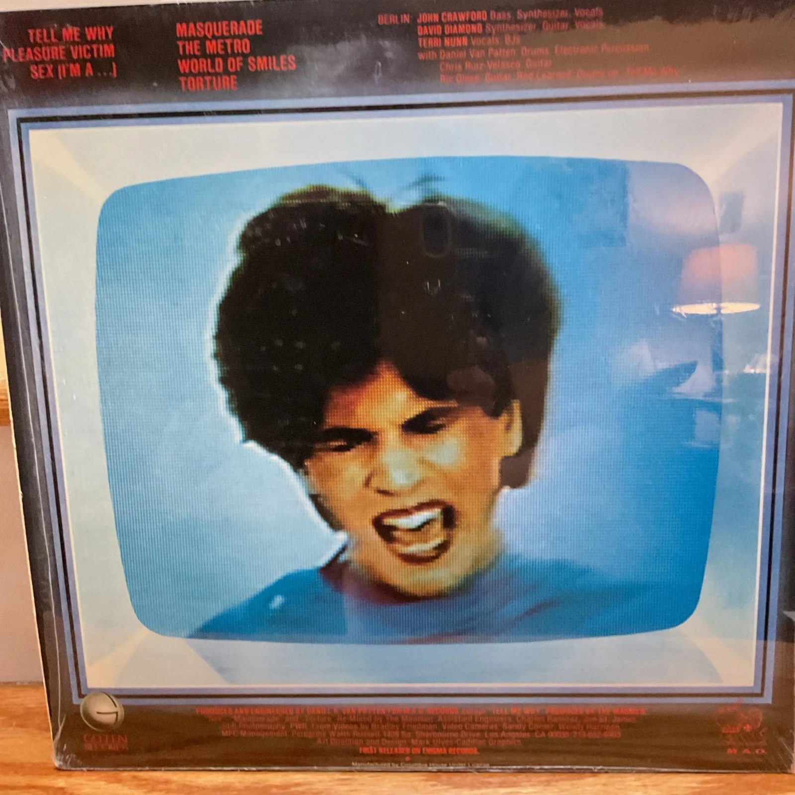 Berlin Pleasure Victim Vinyl LP Record Pre-Owned 1982 Geffen VG+, изображение 4
