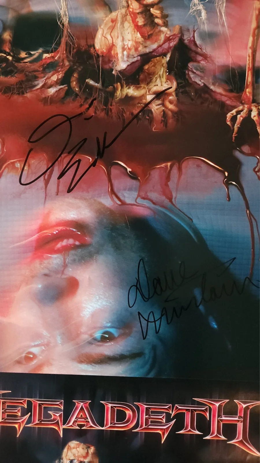 Megadeth "Autographed" World Needs a Hero: 2-Sided (12"× 36") Promo Poster, image 3