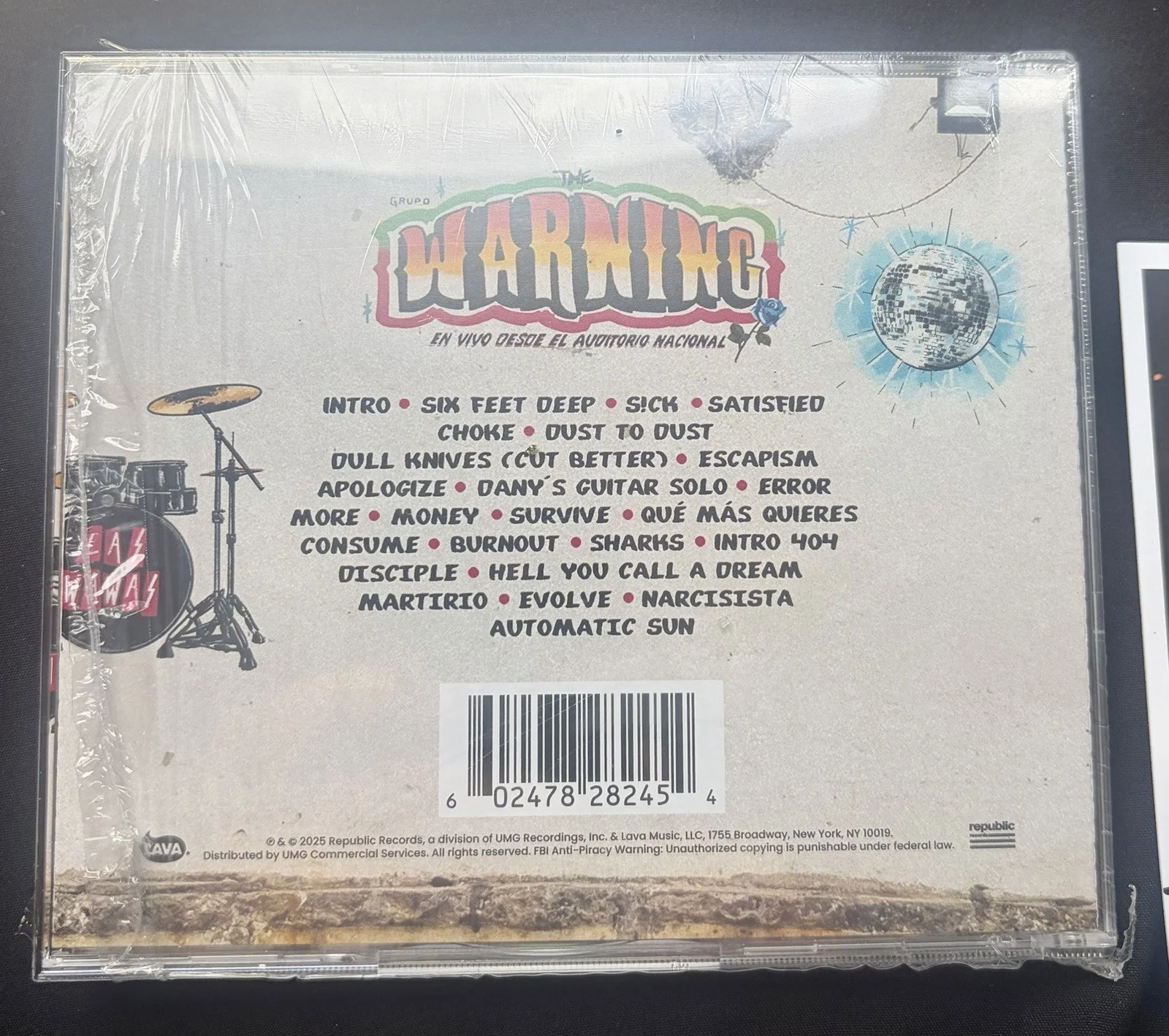 The Warning Live From Auditorio Nacional, CDMX 2 CD (Pau Ver) with signed insert, image 5
