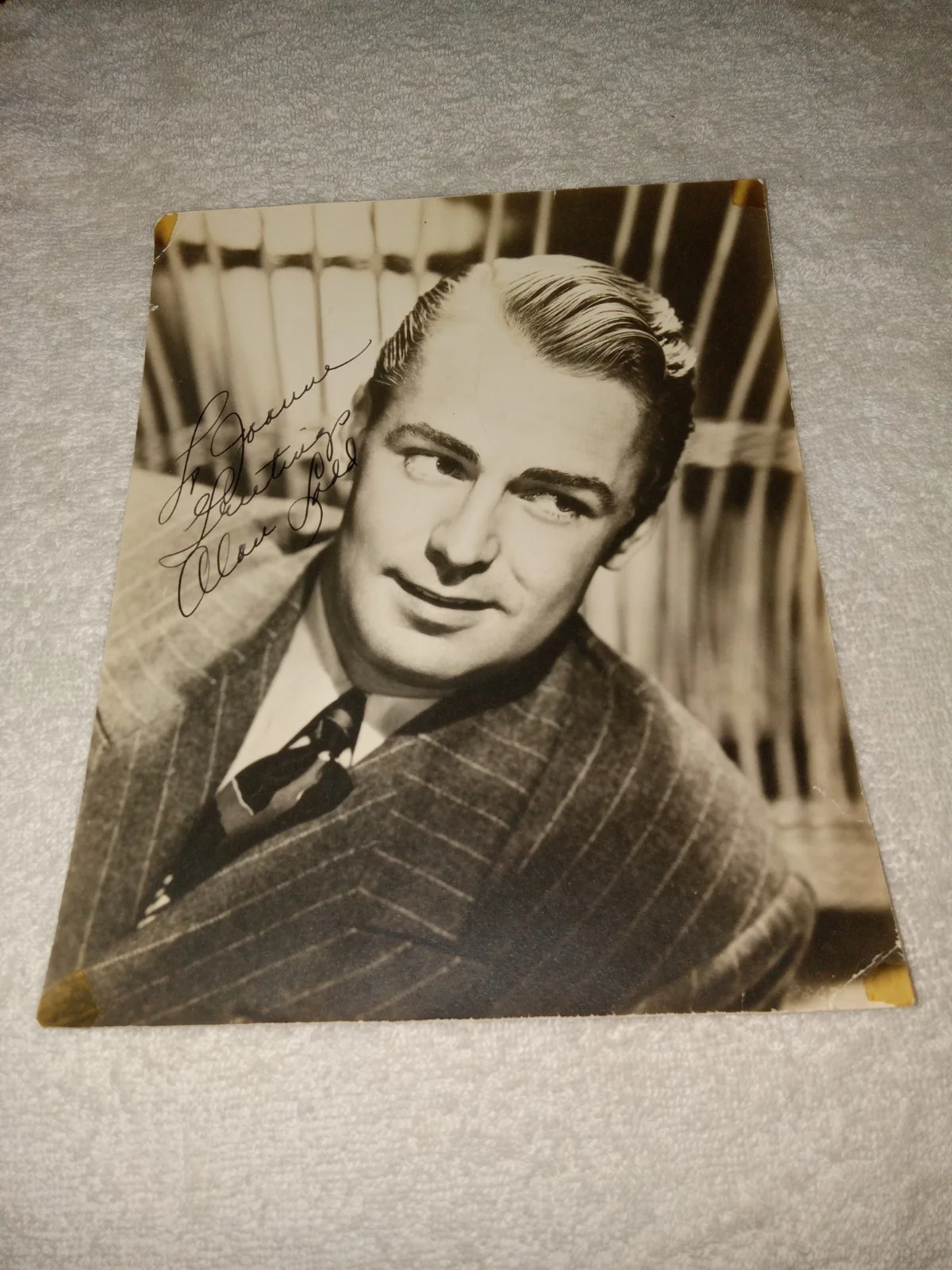 Alan Ladd — Alan Ladd Autograph Signed Vintage Original 8x10 portrait Photo Inscribed, изображение 2