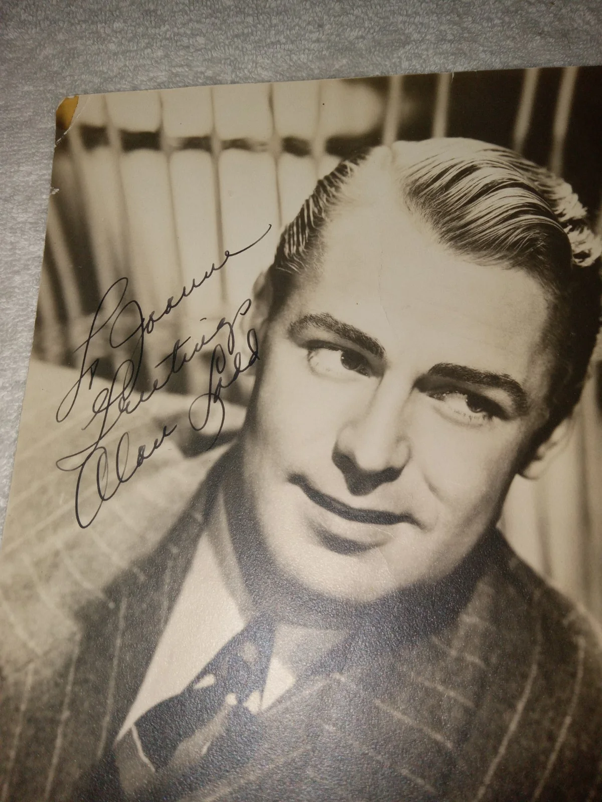 Alan Ladd — Alan Ladd Autograph Signed Vintage Original 8x10 portrait Photo Inscribed, изображение 3