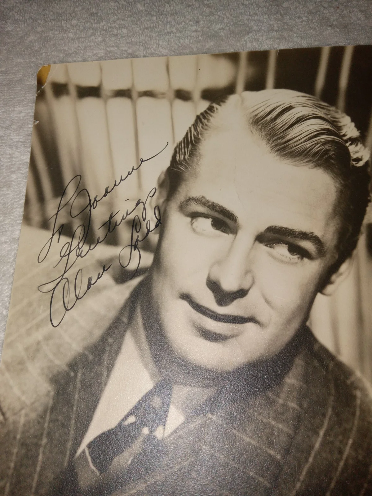 Alan Ladd — Alan Ladd Autograph Signed Vintage Original 8x10 portrait Photo Inscribed, изображение 4