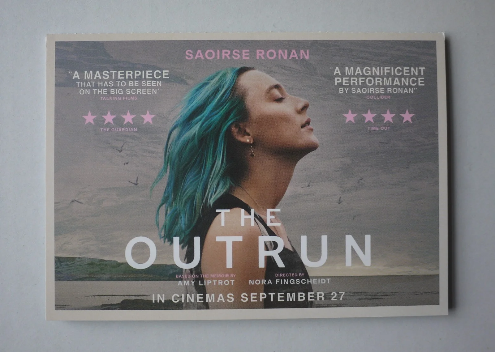 THE OUTRUN official set of 5 promo postcards (2024 movie, Saoirse Ronan), изображение 2