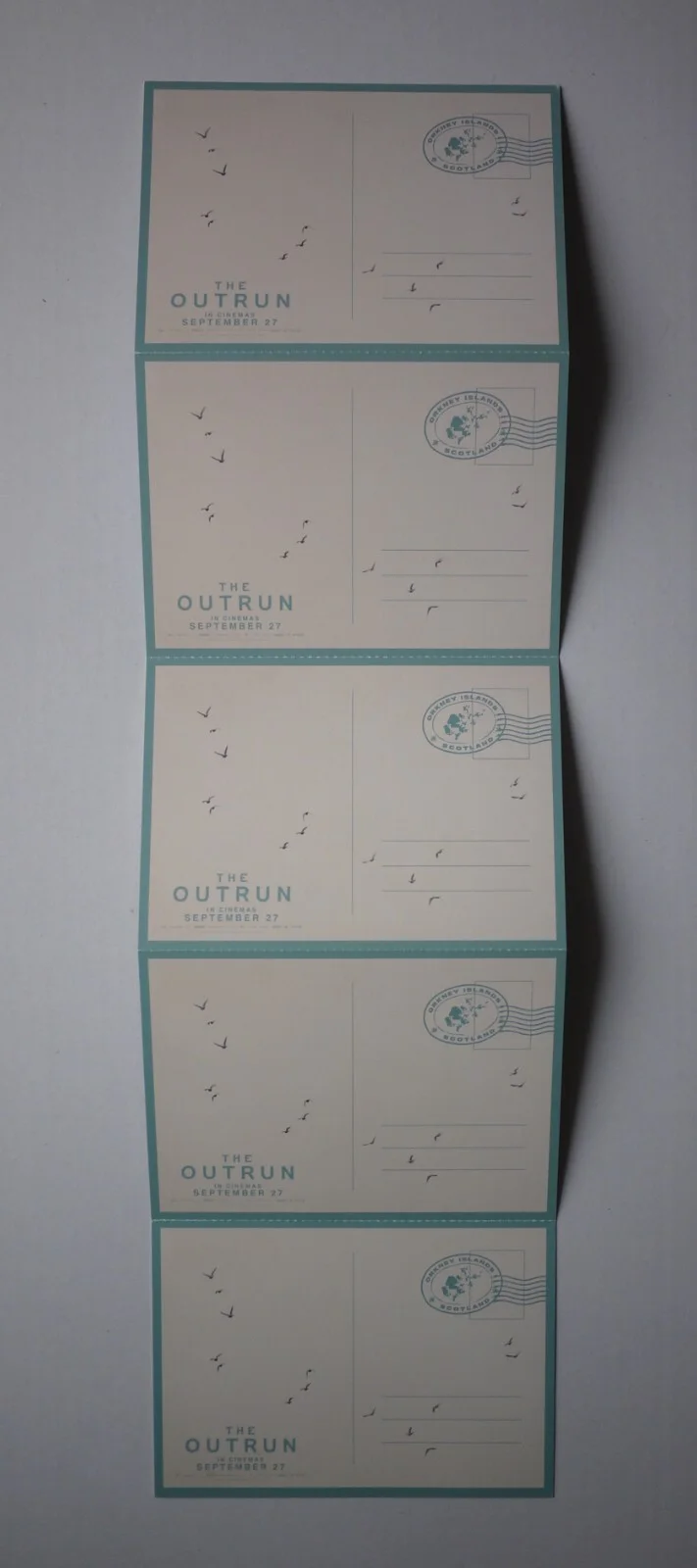 THE OUTRUN official set of 5 promo postcards (2024 movie, Saoirse Ronan), изображение 4