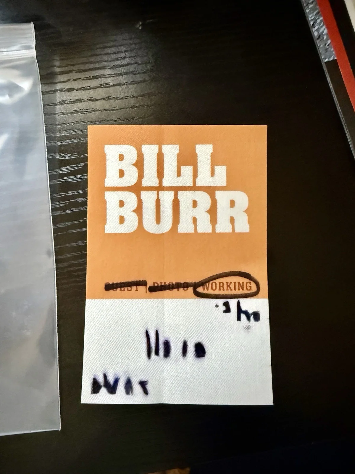 Bill Burr Signed Framed “50” Tour Poster Gold Paint With Backstage Pass 18x24, изображение 5