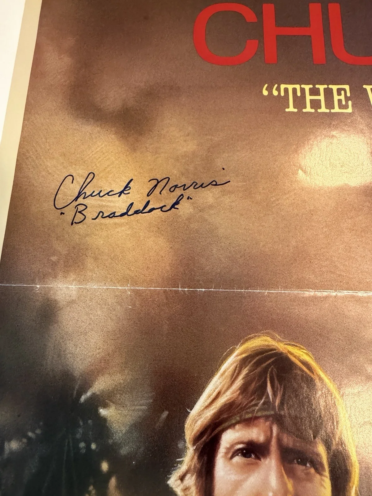 Original Missing In action Full Size Poster Signed By Chuck Norris, image 2