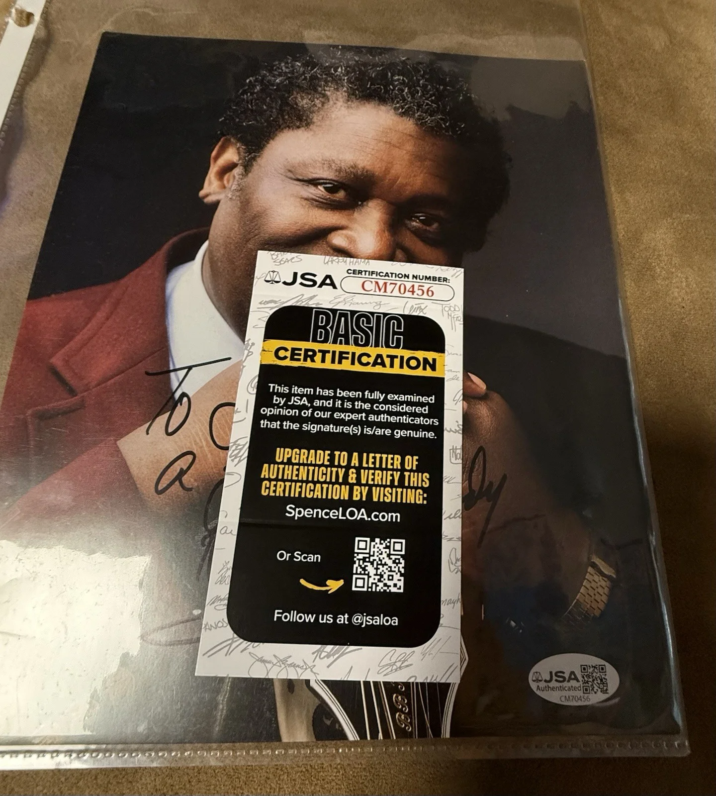 Blues Legend BB King Signed 8x10 Photo JSA Certified Picture Photograph COA, изображение 5