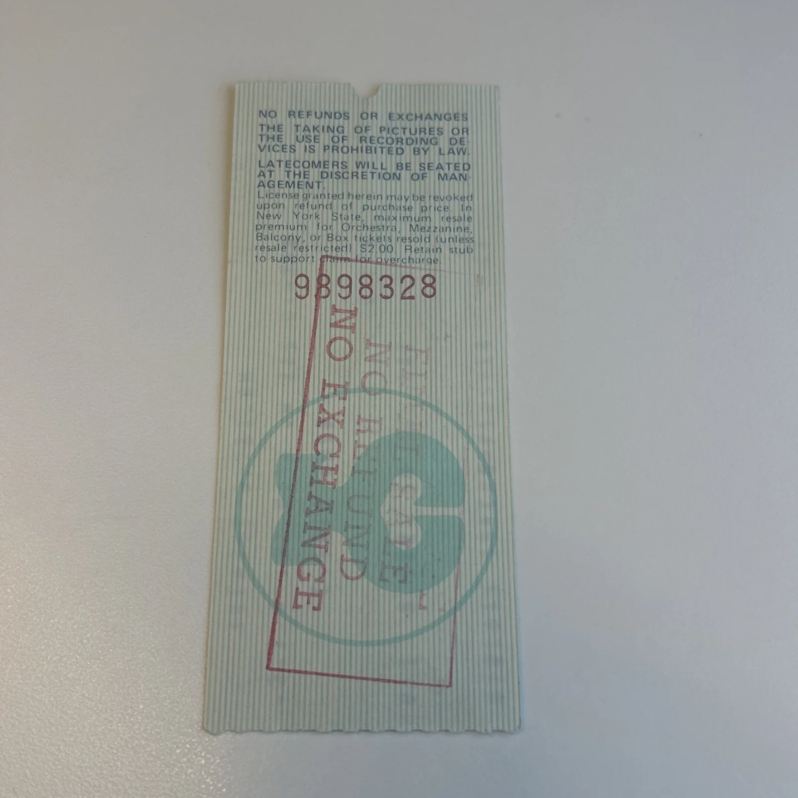 1982 *42ND STREET* Broadway Ticket Stub Majestic Thtr 7/3 Jerry Orbach, Martin, image 3