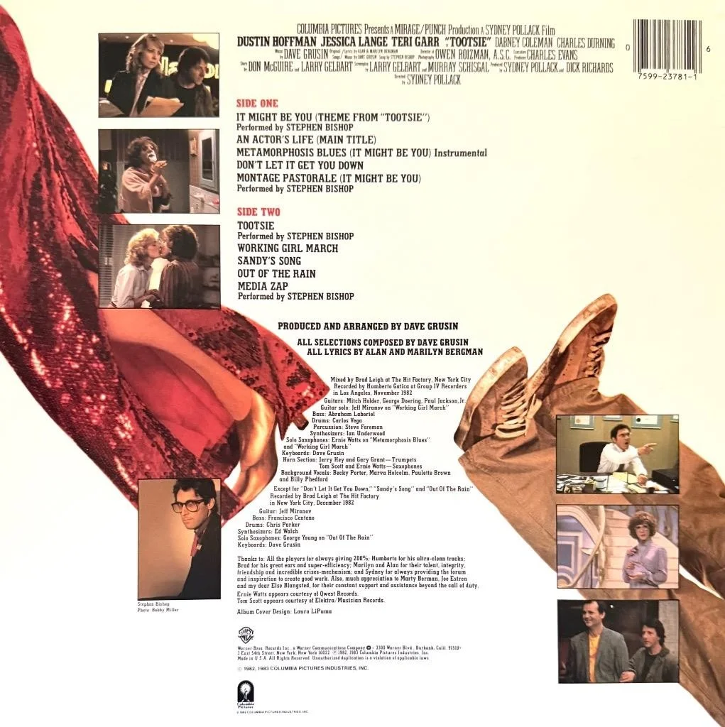 TOOTSIE MOTION PICTURE SOUNDTRACK w/AUTOGRAPH SIGNED CARD BY TERI GARR, изображение 2