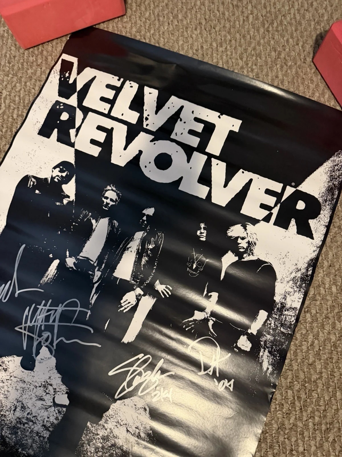 Velvet Revolver SIGNED Poster Slash Duff Matt Sorum Guns N Roses Autographed, изображение 2