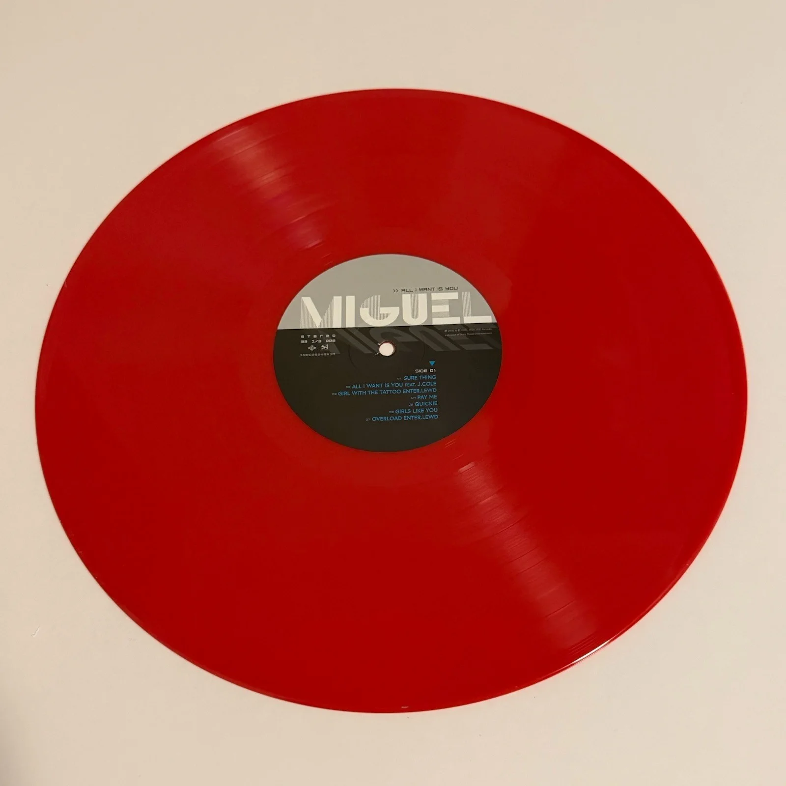 MIGUEL SIGNED ALL I WANT IS YOU VINYL RECORD WAR AND LEISURE JSA COA, image 2