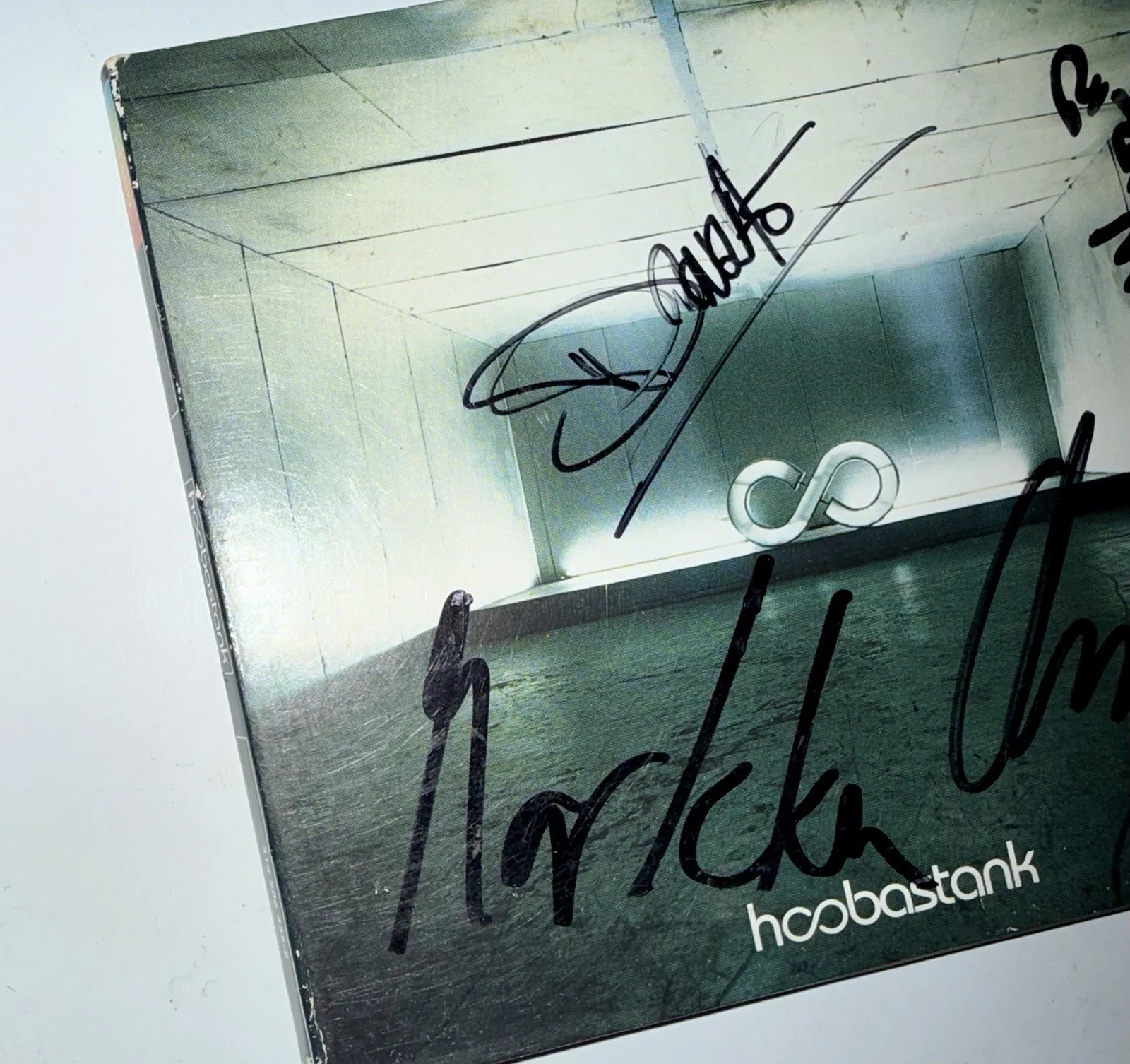 Hoobastank SIGNED CD Self Titled Autographed Doug Robb +2 Disc & Cover Signed, image 2
