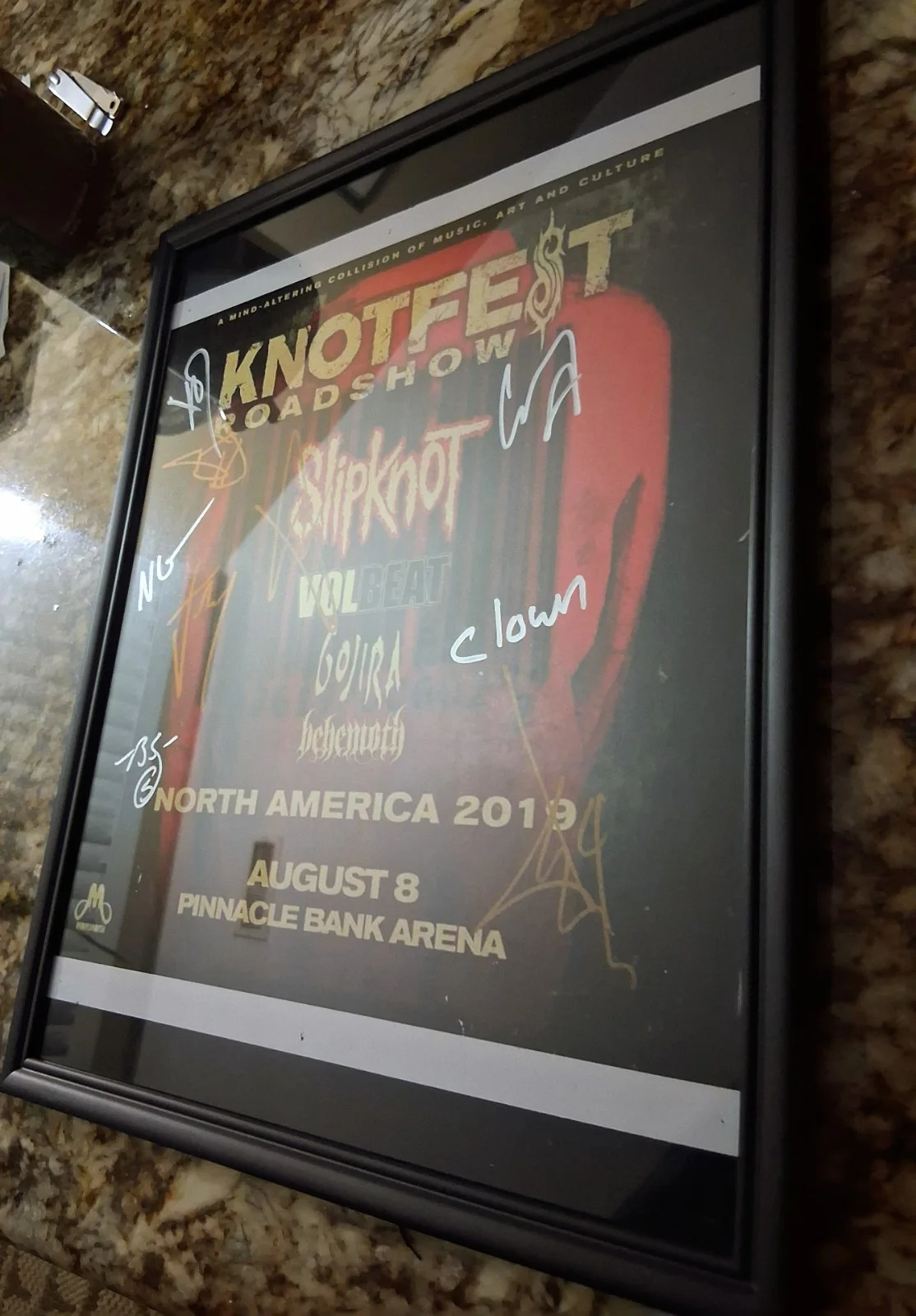 SLIPKNOT AUTOGRAPHED POSTER FROM KNOTFEST ROADSHOW IN LINCOLN, NE WITH ALL 9..., изображение 4