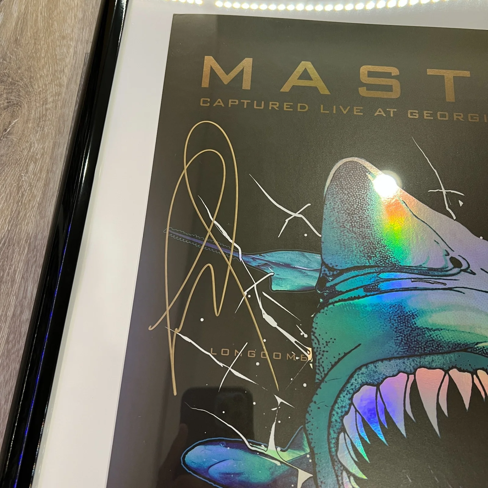 Mastodon 'Live at Georgia Aquarium' 2021 SIGNED Autographed 18"x24" Foil Poster, изображение 3