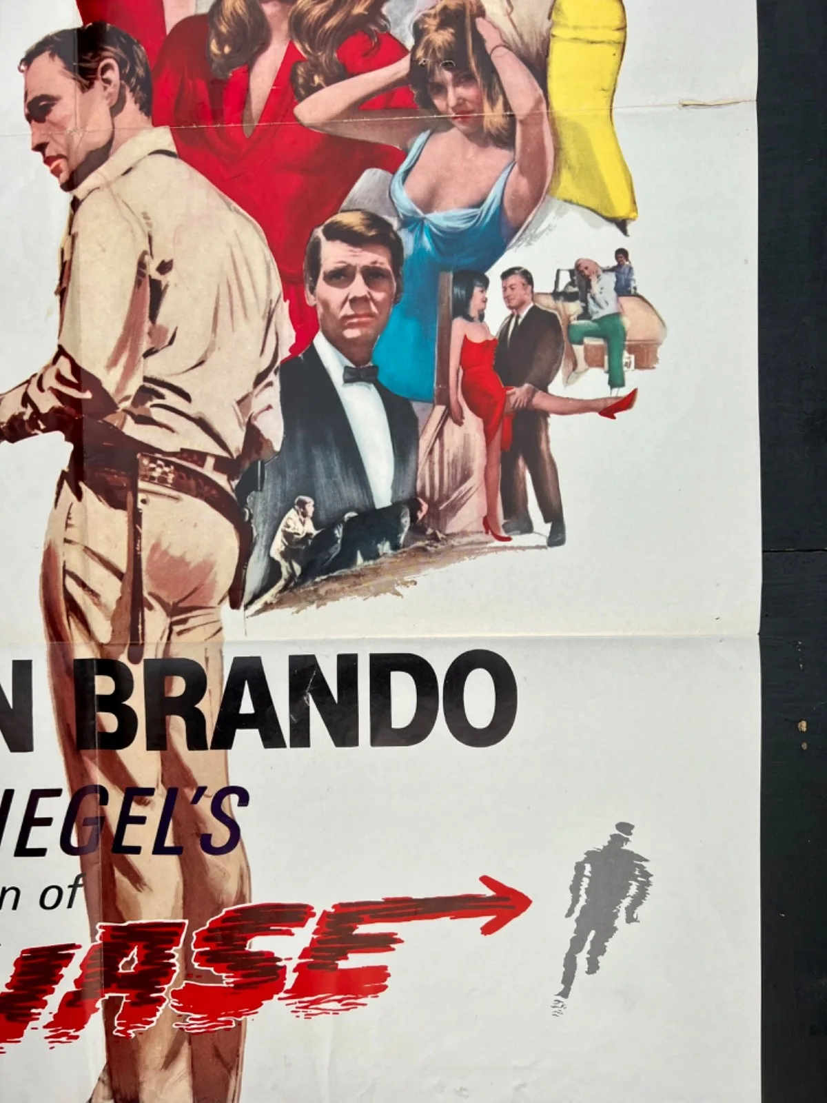 THE CHASE 1966. ORIGINAL MOVIE POSTER. MARLON BRANDO. JANE FONDA., изображение 5