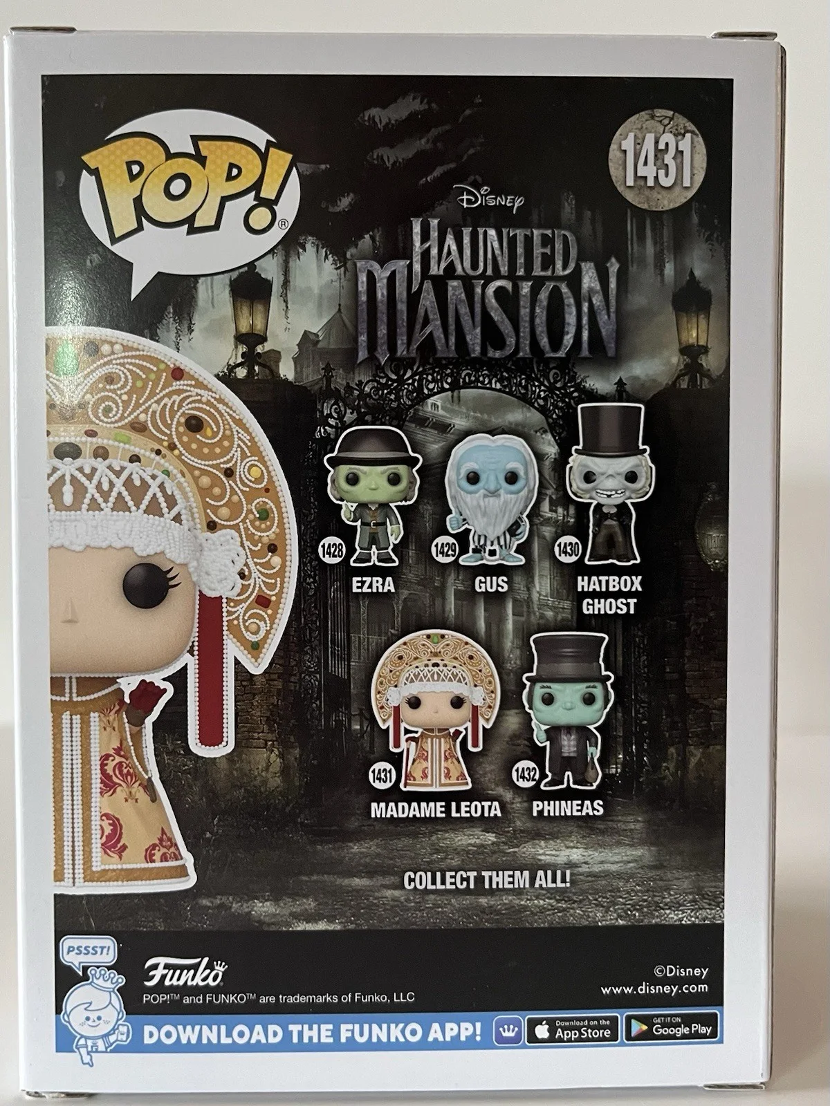 Jamie Lee Curtis — Jamie Lee Curtis Signed “Haunted Mansion” #1431 Madame Leota Funko Pop (Beckett), изображение 3