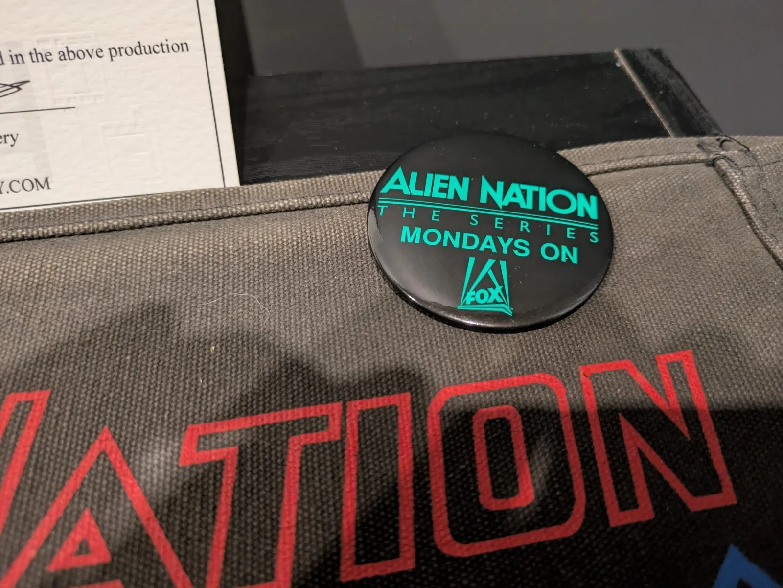 Alien Nation Original Production Made Chair Back Prop COA, image 3