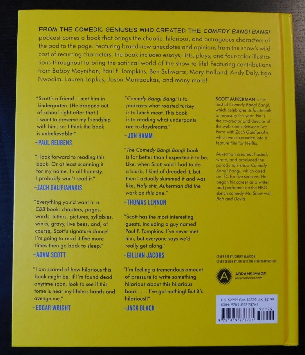 SCOTT AUKERMAN — SCOTT AUKERMAN - AUTOGRAPHED "COMEDY BANG! BANG!" SIGNED BY 5 NEW BOOK 2023, изображение 3