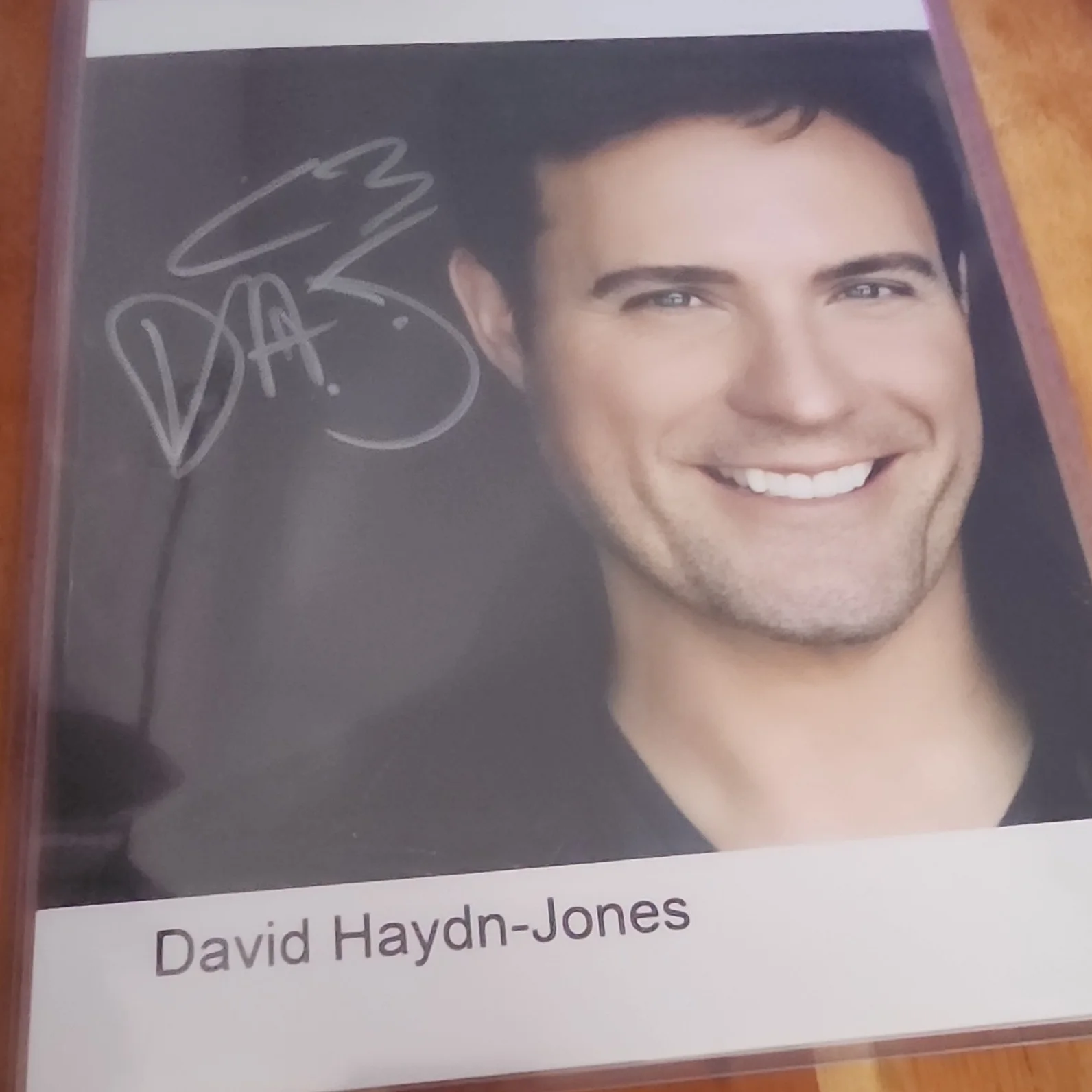 David Haydn-Jones — David Haydn-Jones Original Autographed Photo The Collectors Case COA Television, изображение 3