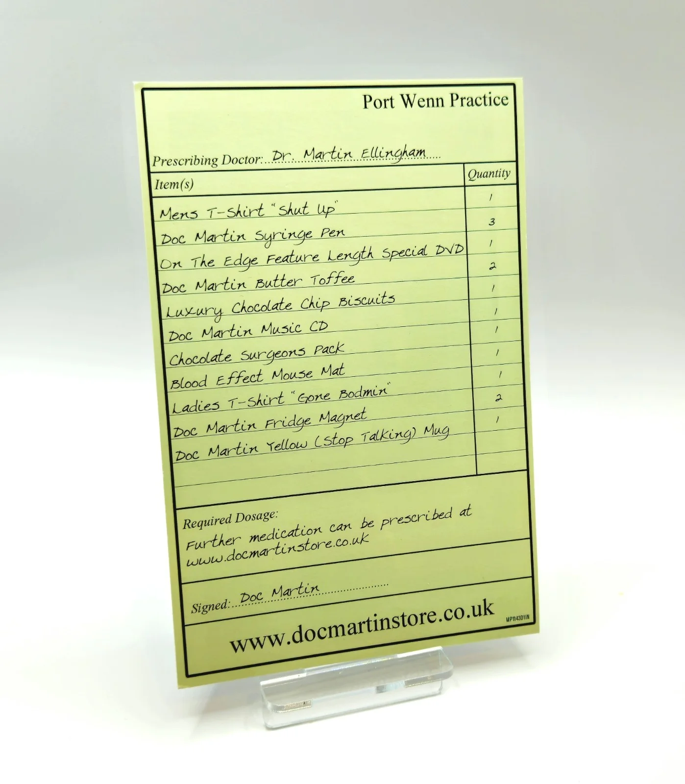 Doc Martin - prescription List (DVD Booklet), image 2