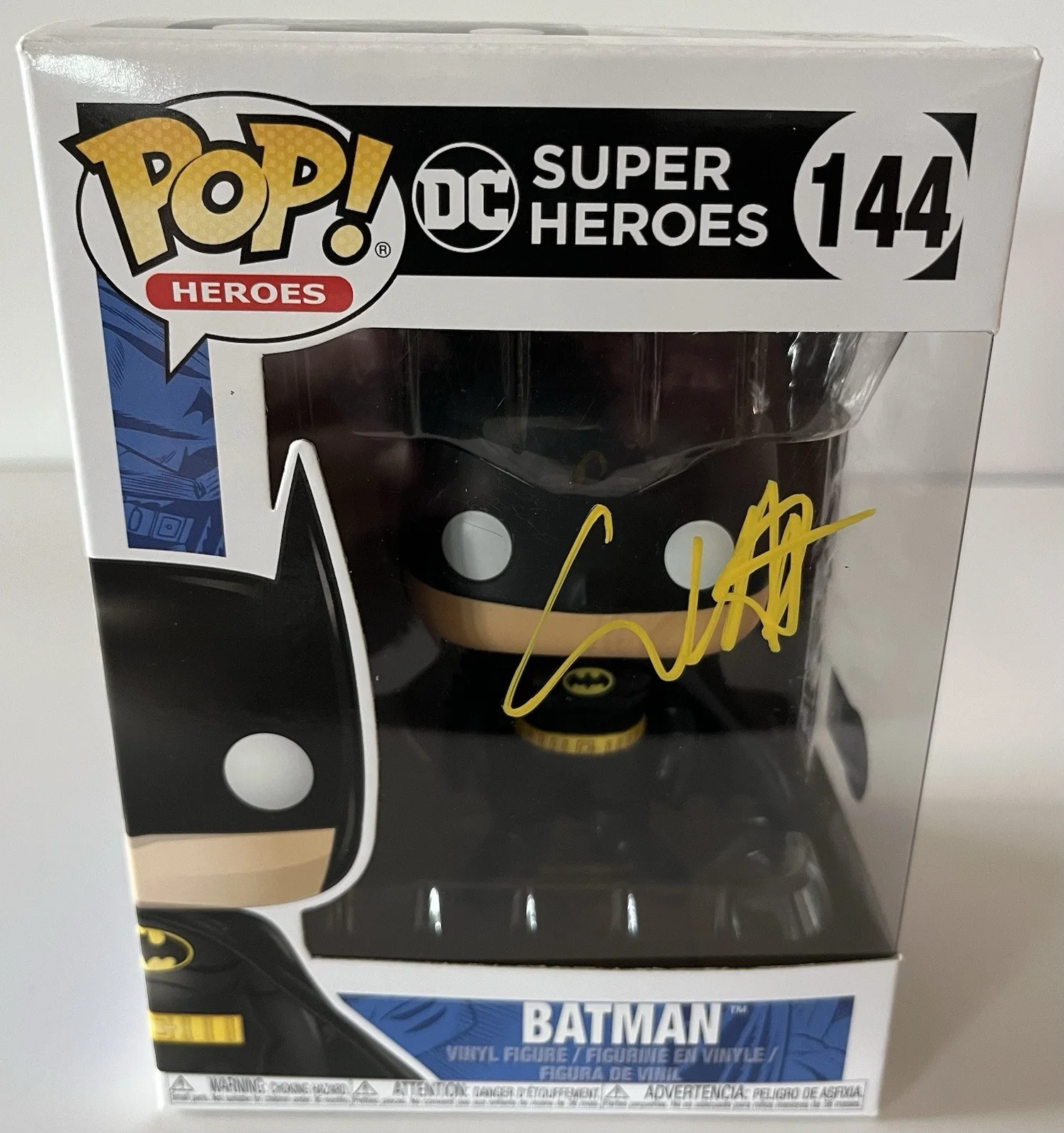 Will Arnett — Will Arnett Signed DC Hero’s #144 Batman Funko Pop (Beckett)