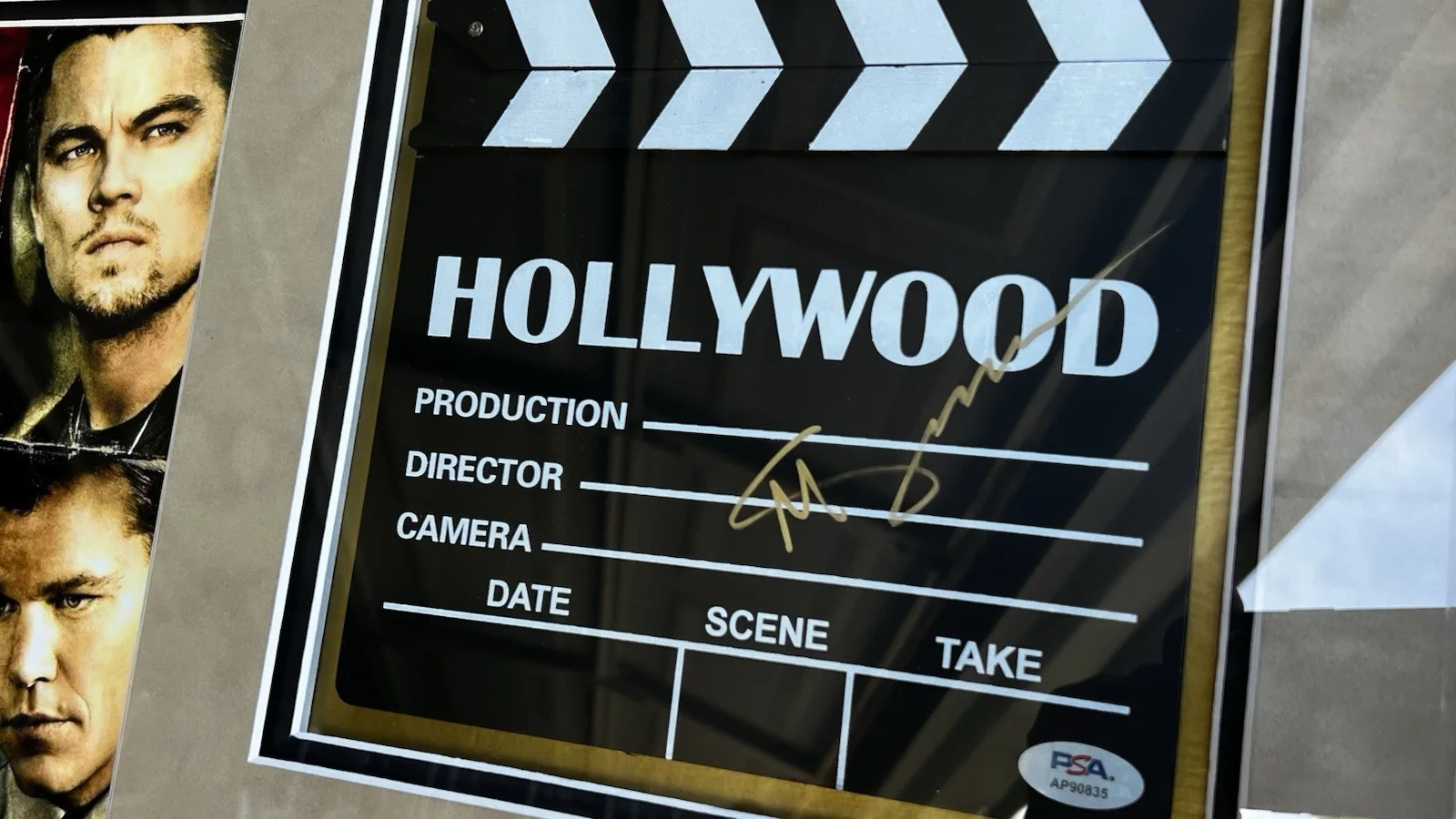 Martir Scorsese — Martin Scorsese Signed Autograph The Departed Clapboard Custom Frame PSA/DNA, image 3