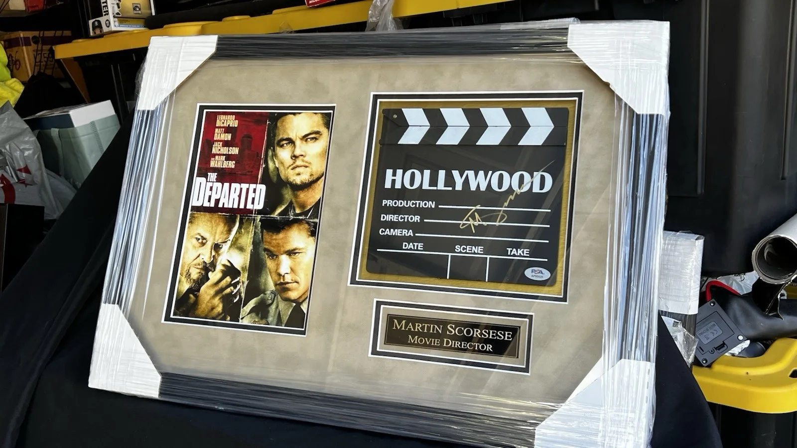 Martir Scorsese — Martin Scorsese Signed Autograph The Departed Clapboard Custom Frame PSA/DNA, image 4