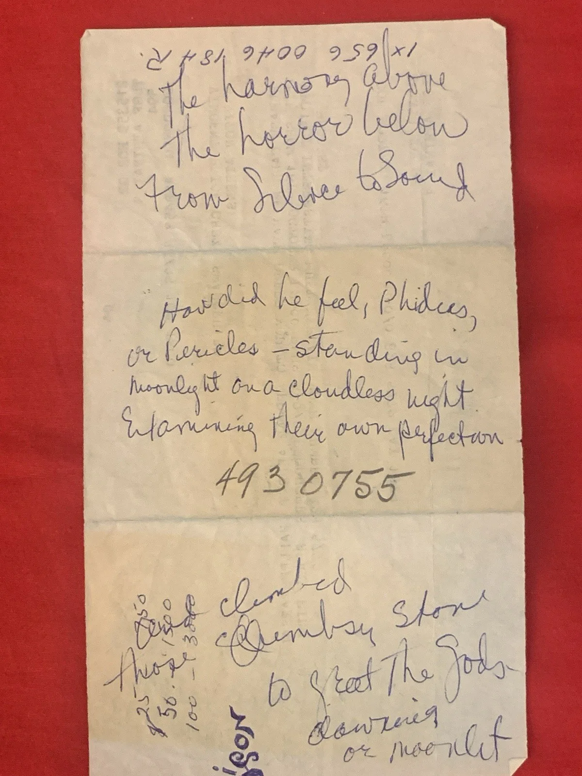 Vincent Price — Vincent Price Estate Onboard Cruise ship Telegram From London To Athens! 18n, изображение 4