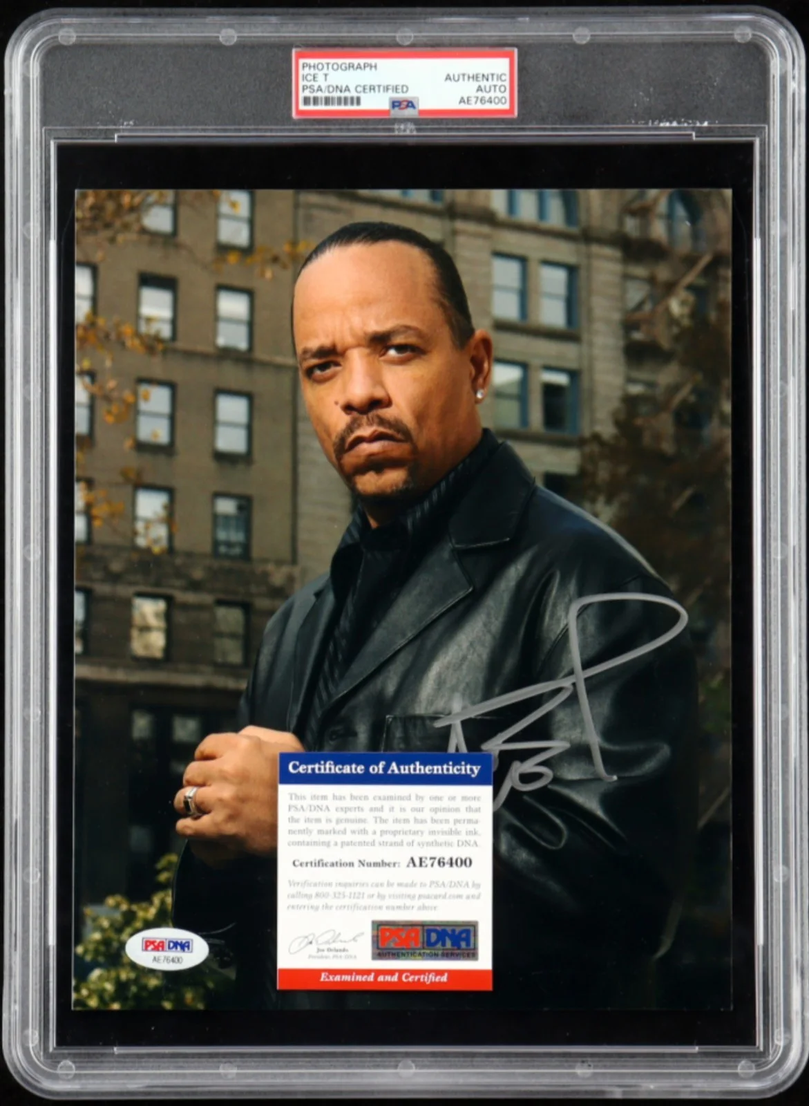 Ice T — Ice T Signed Law & Order: SVU 8x10 Autographed Photo PSA COA in Protective Case, изображение 2