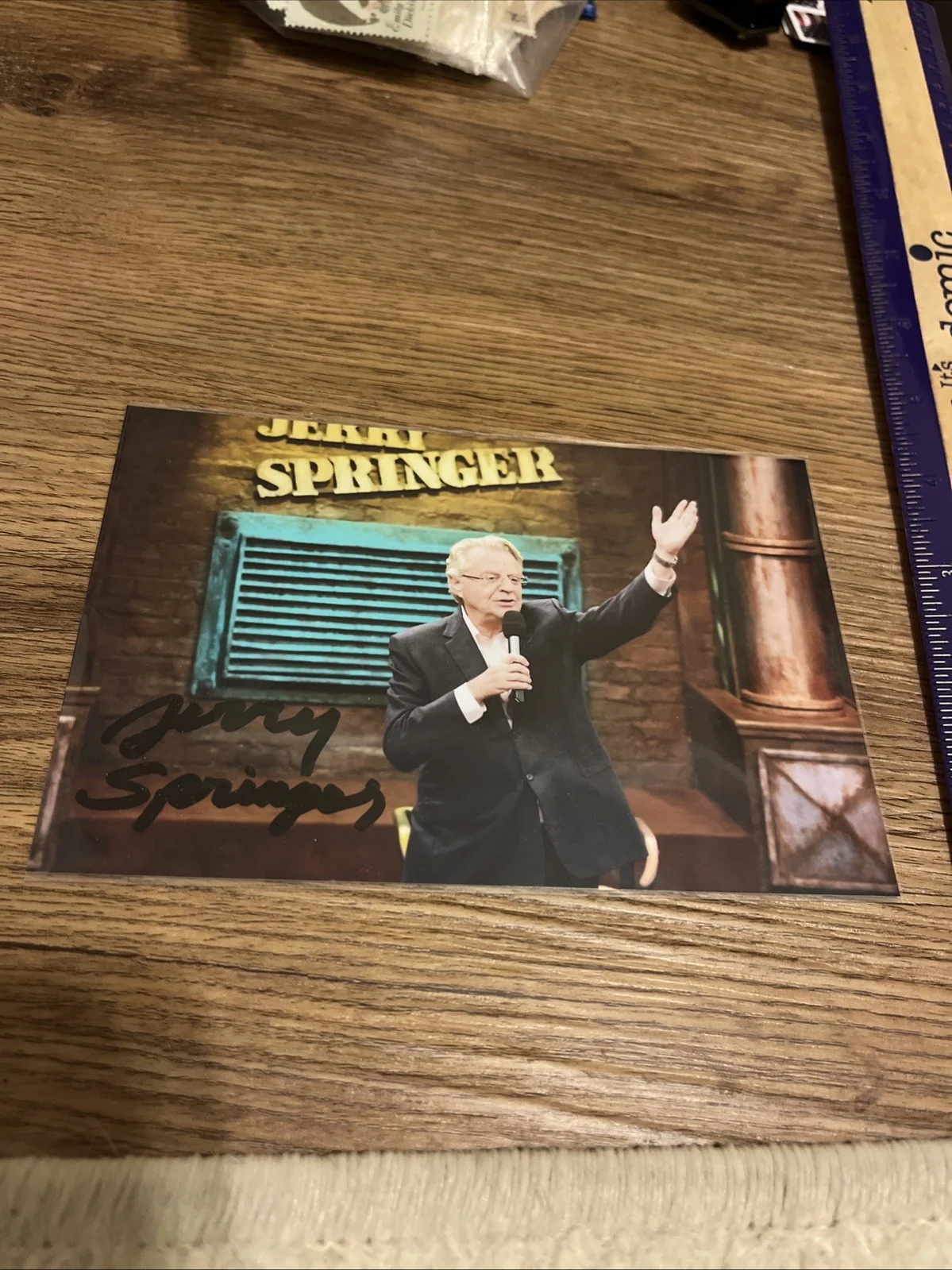 Jerry Springer — JERRY SPRINGER TELEVISION TALK SHOW HOST AUTOGRAPHED SIGNED GLOSSY 4x6 PHOTO