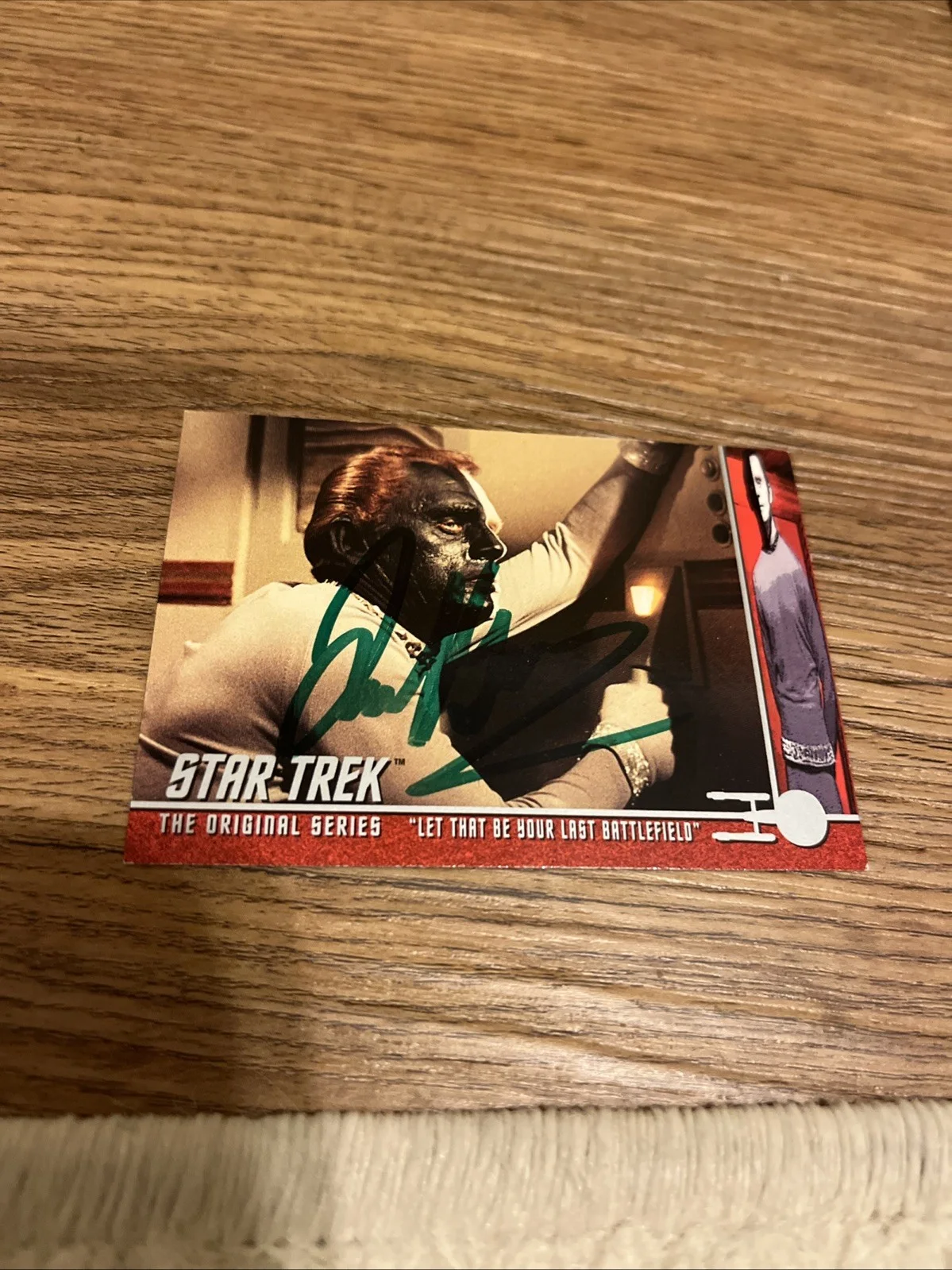 Frank Gorshin — FRANK GORSHIN Signed Card STAR TREK •& Riddler in 1960s TV Batman