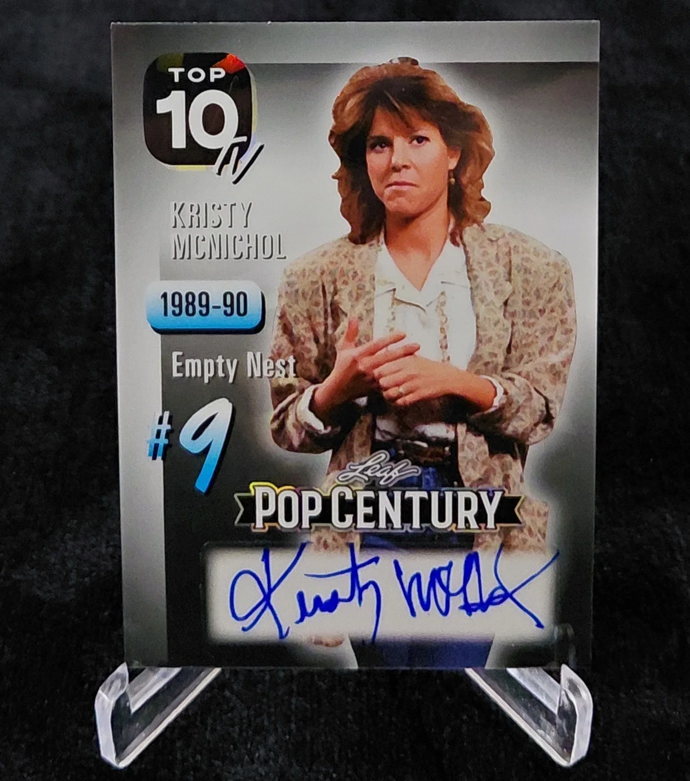 KRISTY MCNICHOL — 2026 POP CENTURY. KRISTY MCNICHOL. AUTOGRAPH. "TOP 10 TV". SILVER CRYSTAL. 1/1.