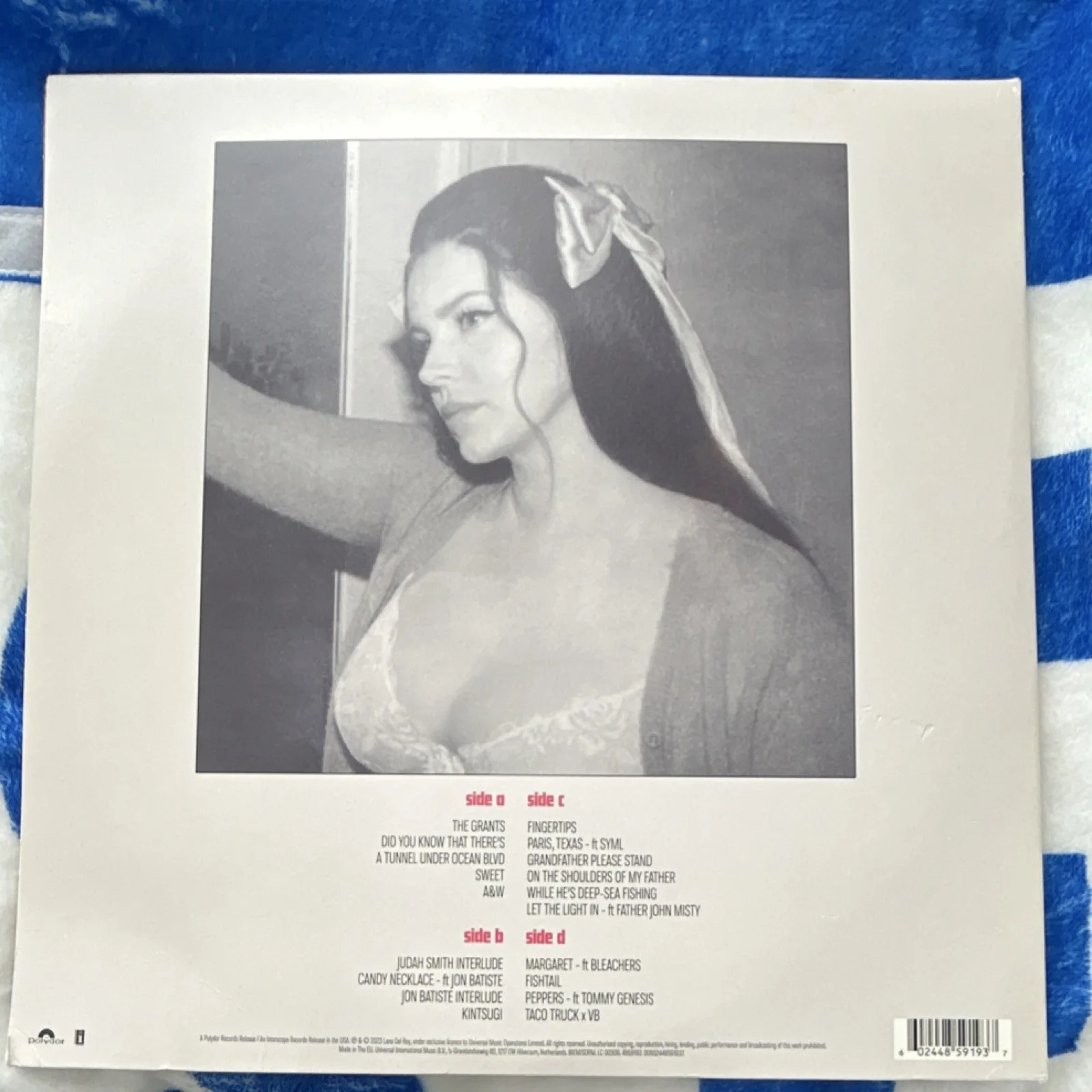 Lana Del Rey Tunnel Under Ocean Blvd Pink Vinyl (slightly drawn on: removable), изображение 2