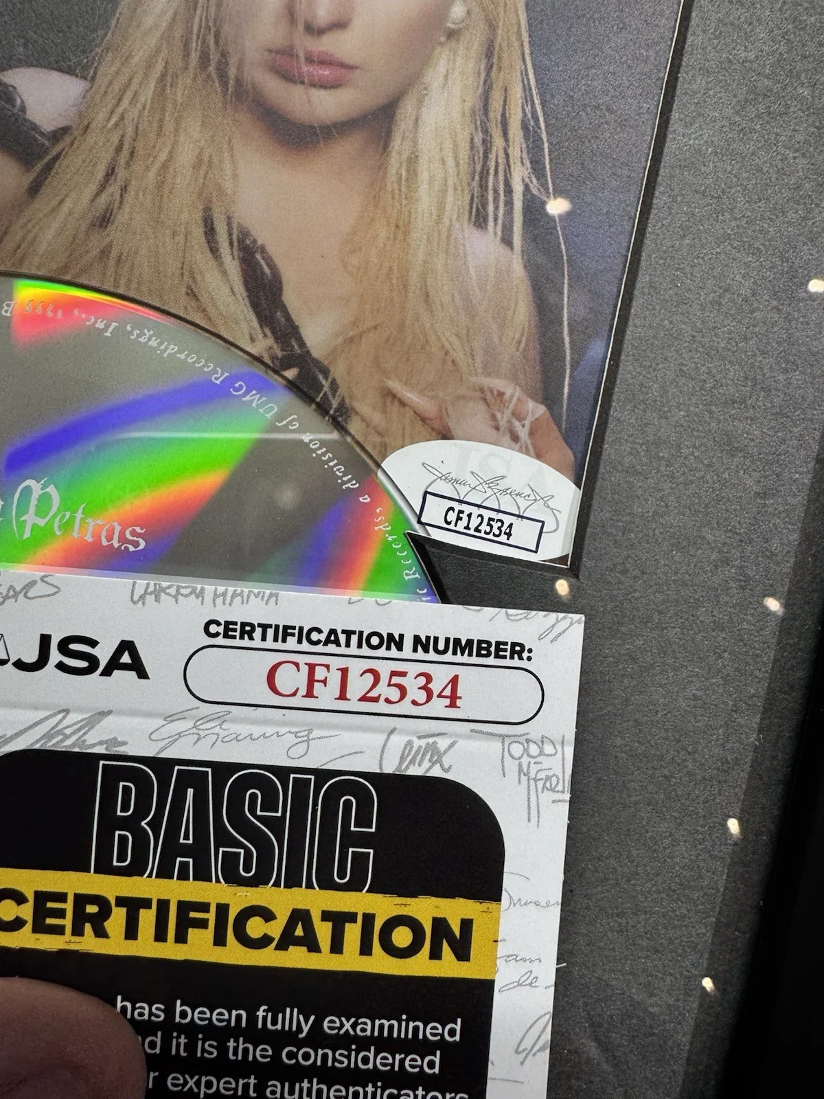 Kim Petras Signed CD Insert "Feed The Beast" Framed 6.5x12 - JSA, image 3